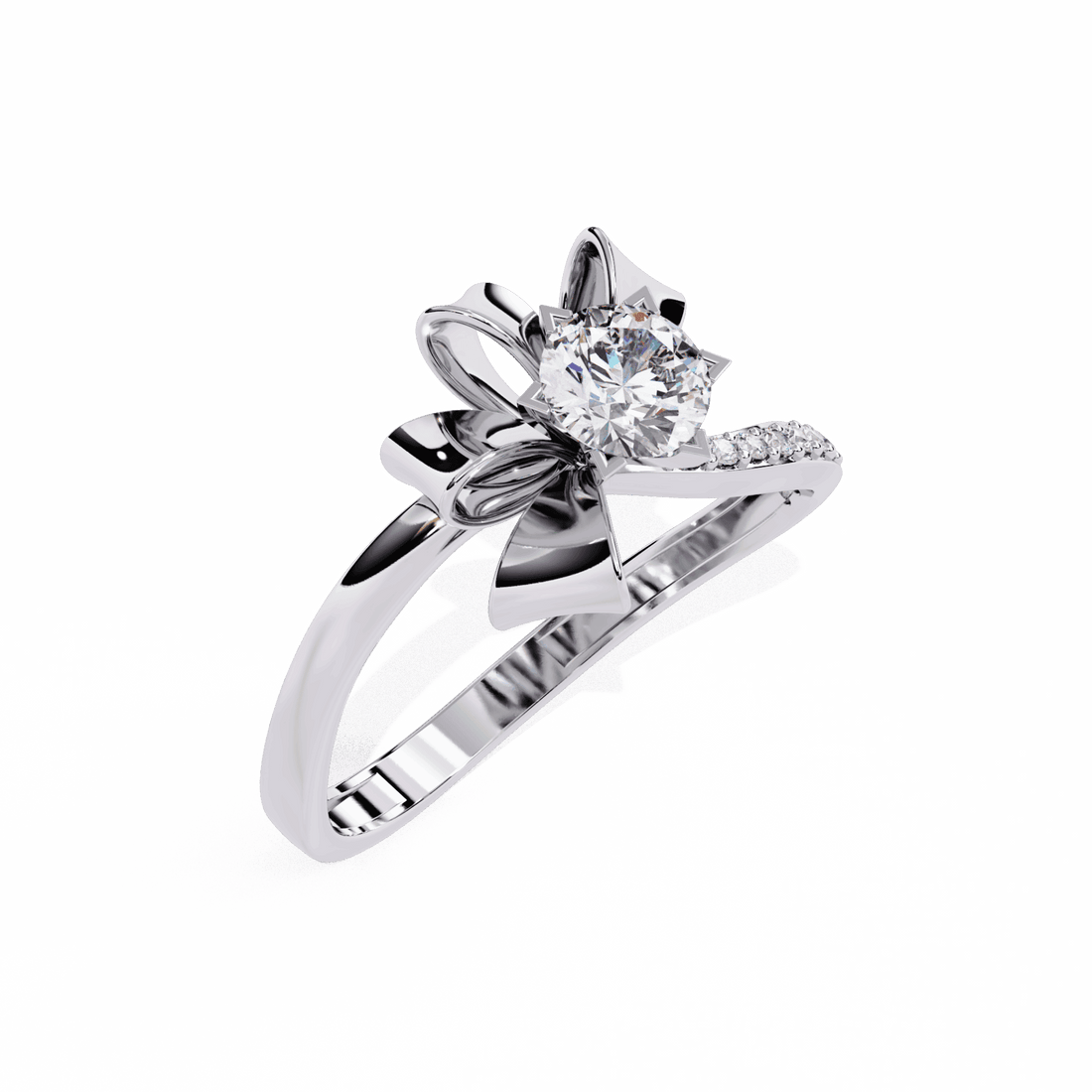 0.5 Carat Round Day and Night Ring in Moissanite | House of Estara
