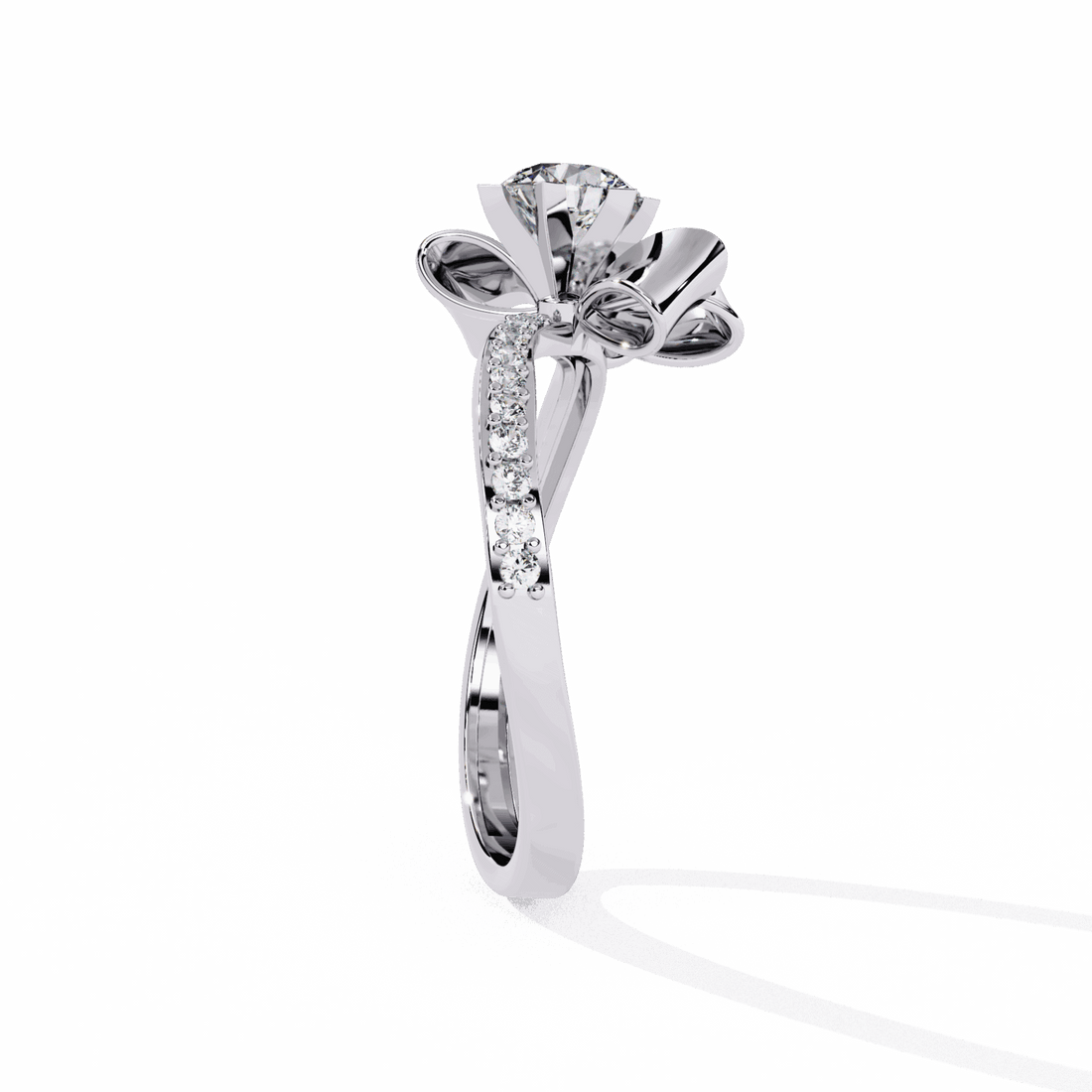 0.5 Carat Round Day and Night Ring in Moissanite | House of Estara