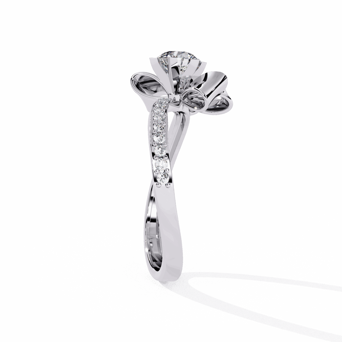 0.5 Carat Round Day and Night Ring in Moissanite | House of Estara