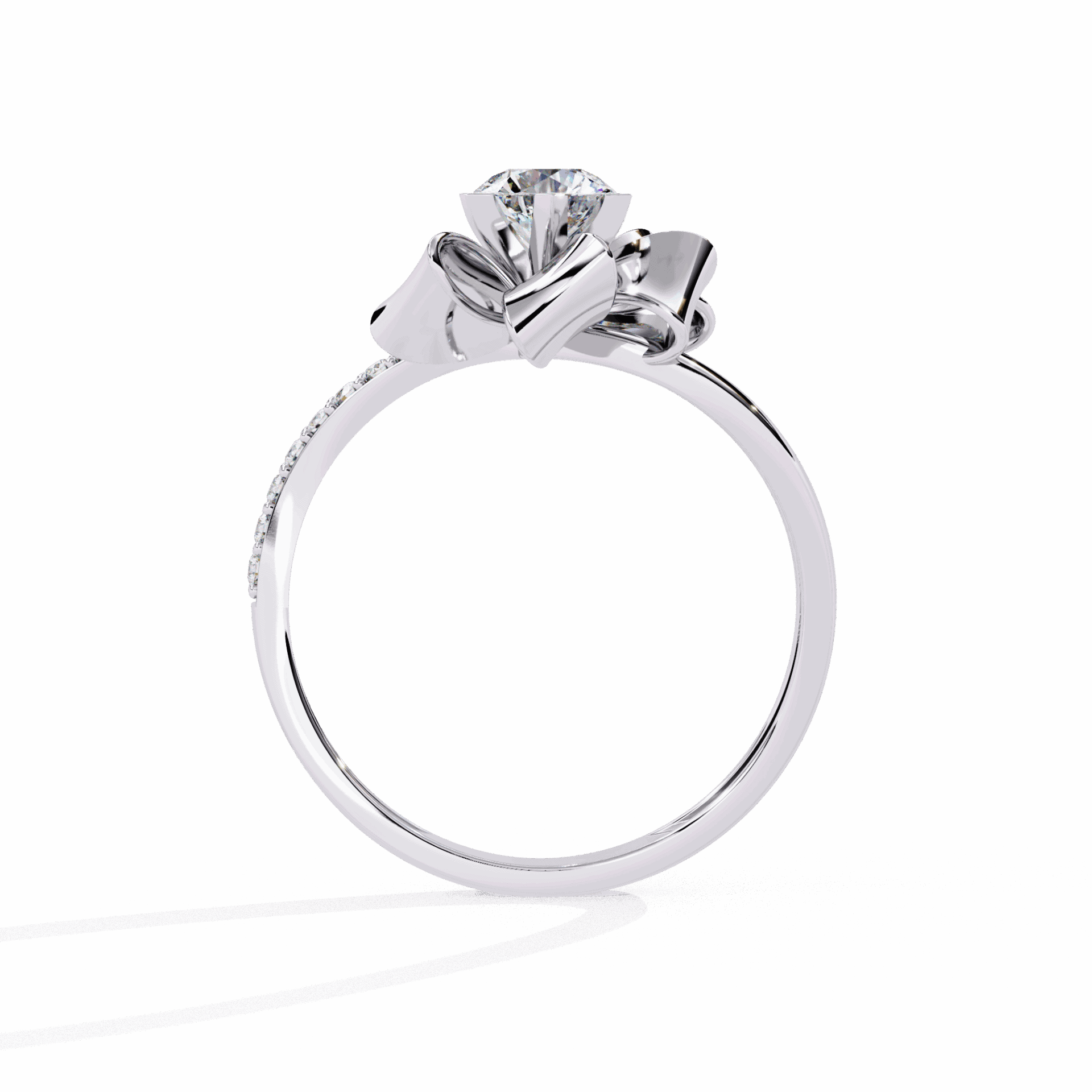 0.5 Carat Round Day and Night Ring in Moissanite | House of Estara