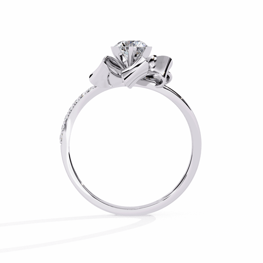 0.5 Carat Round Day and Night Ring in Moissanite | House of Estara