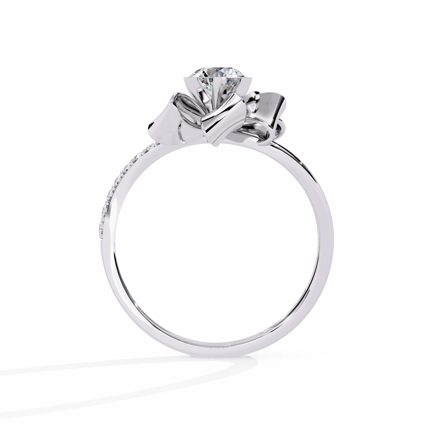 0.5 Carat Round Day and Night Ring in Moissanite | House of Estara