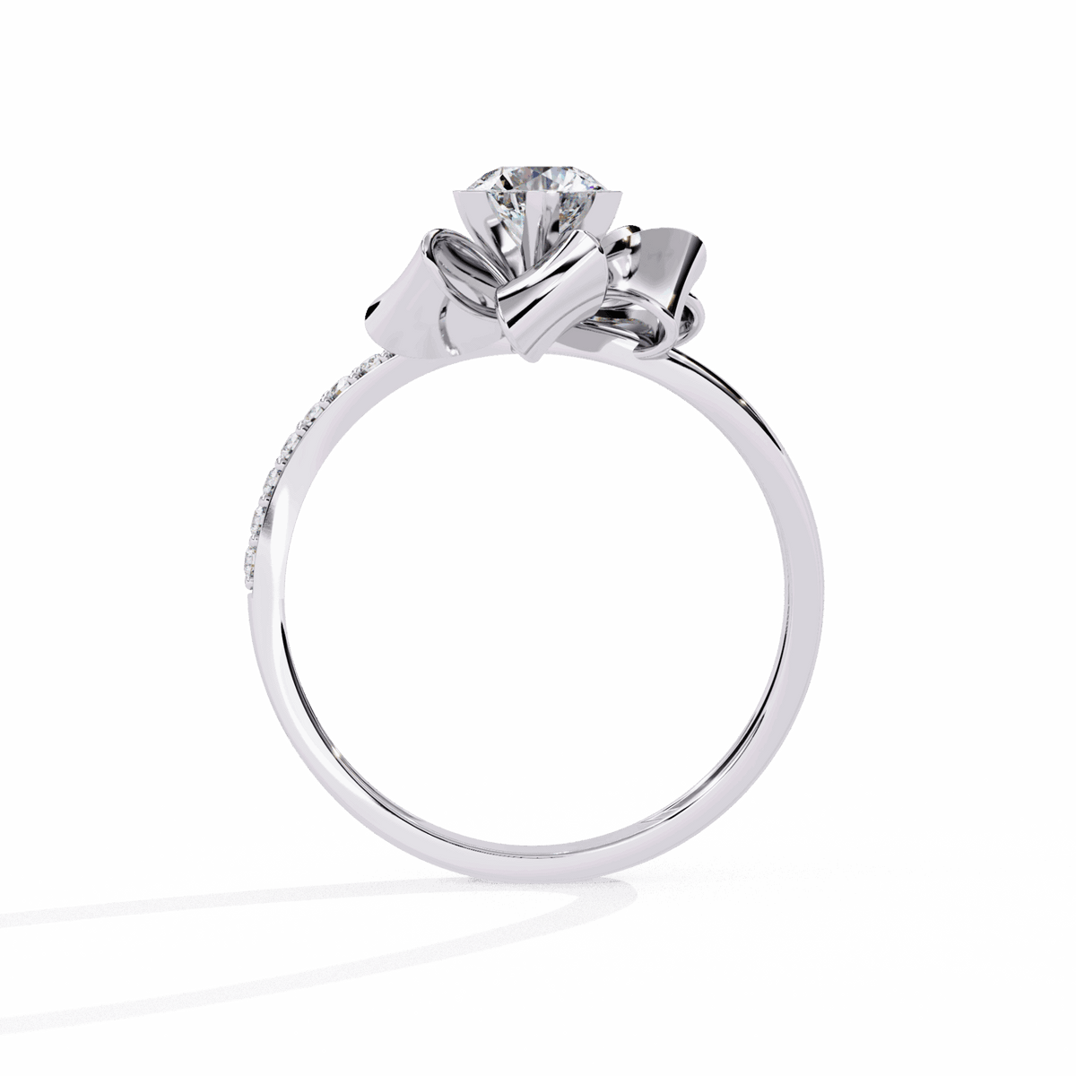 0.5 Carat Round Day and Night Ring in Moissanite | House of Estara