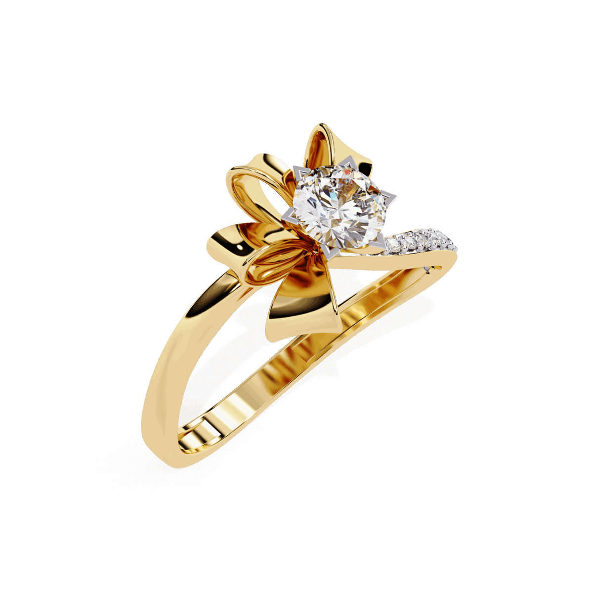 0.5 Carat Round Day and Night Ring in Moissanite | House of Estara