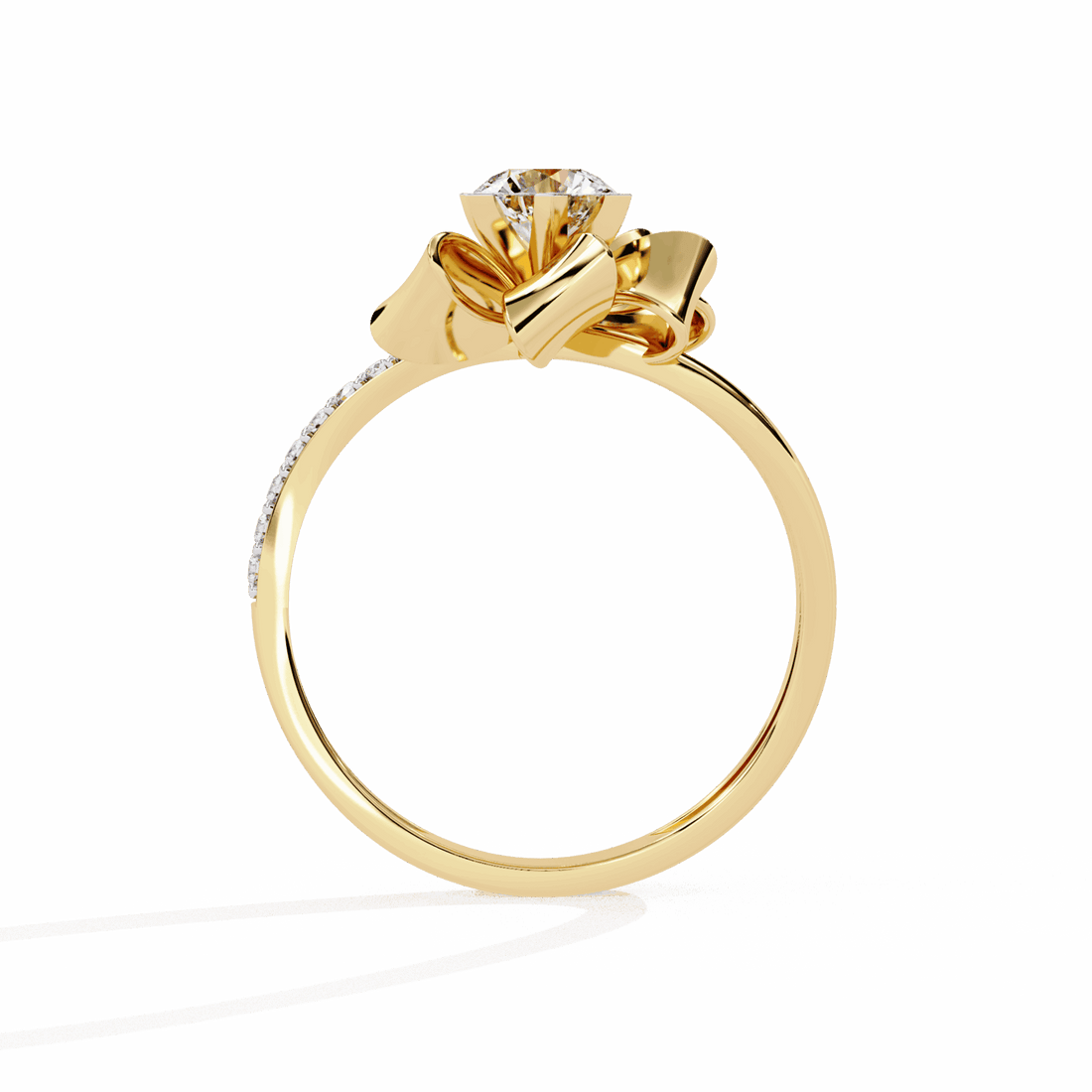 0.5 Carat Round Day and Night Ring in Moissanite | House of Estara