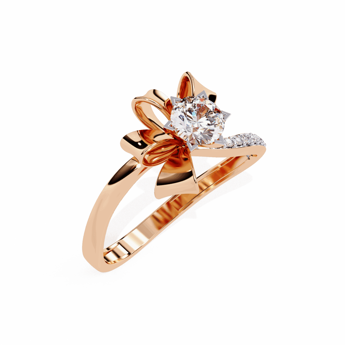 0.5 Carat Round Day and Night Ring in Moissanite | House of Estara