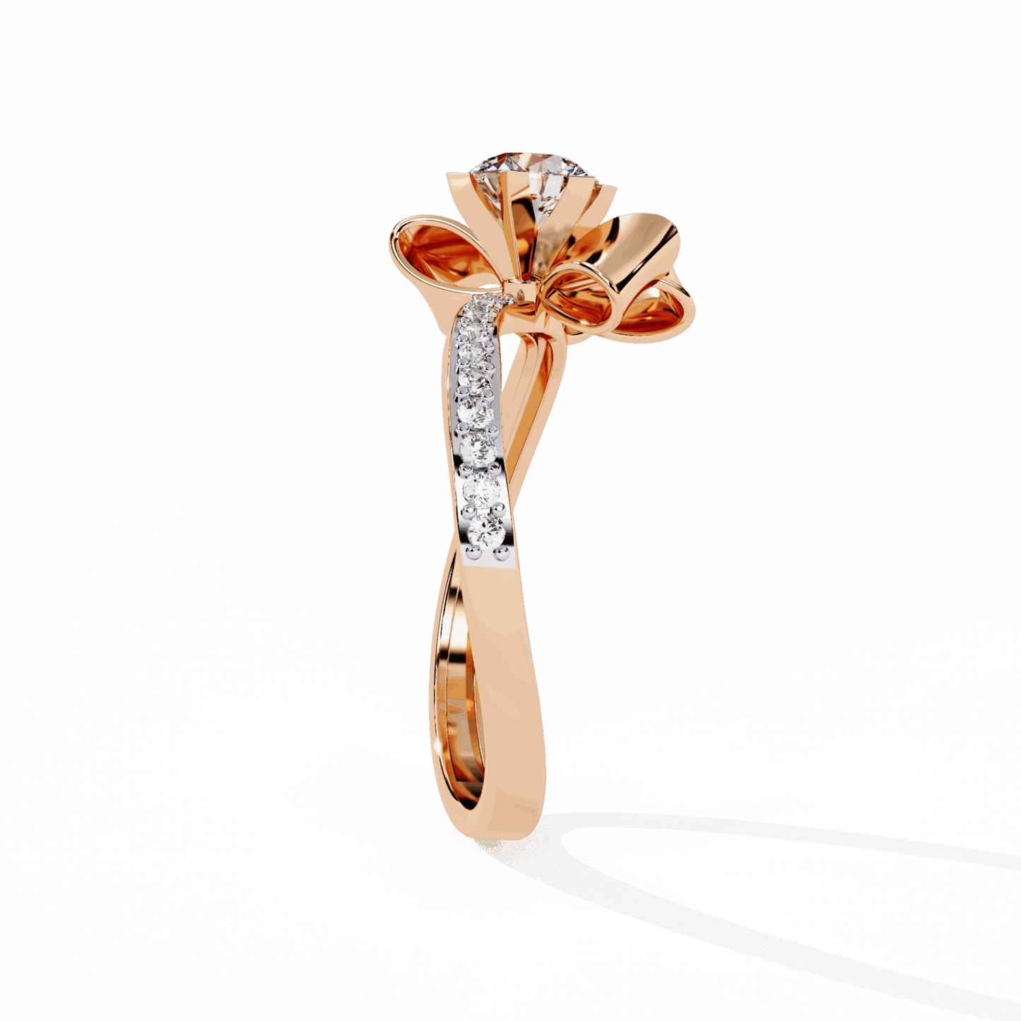 0.5 Carat Round Day and Night Ring in Moissanite | House of Estara