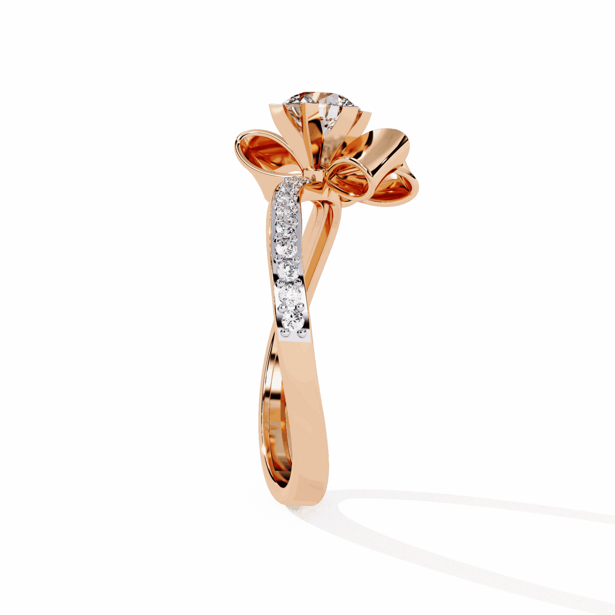 0.5 Carat Round Day and Night Ring in Moissanite | House of Estara