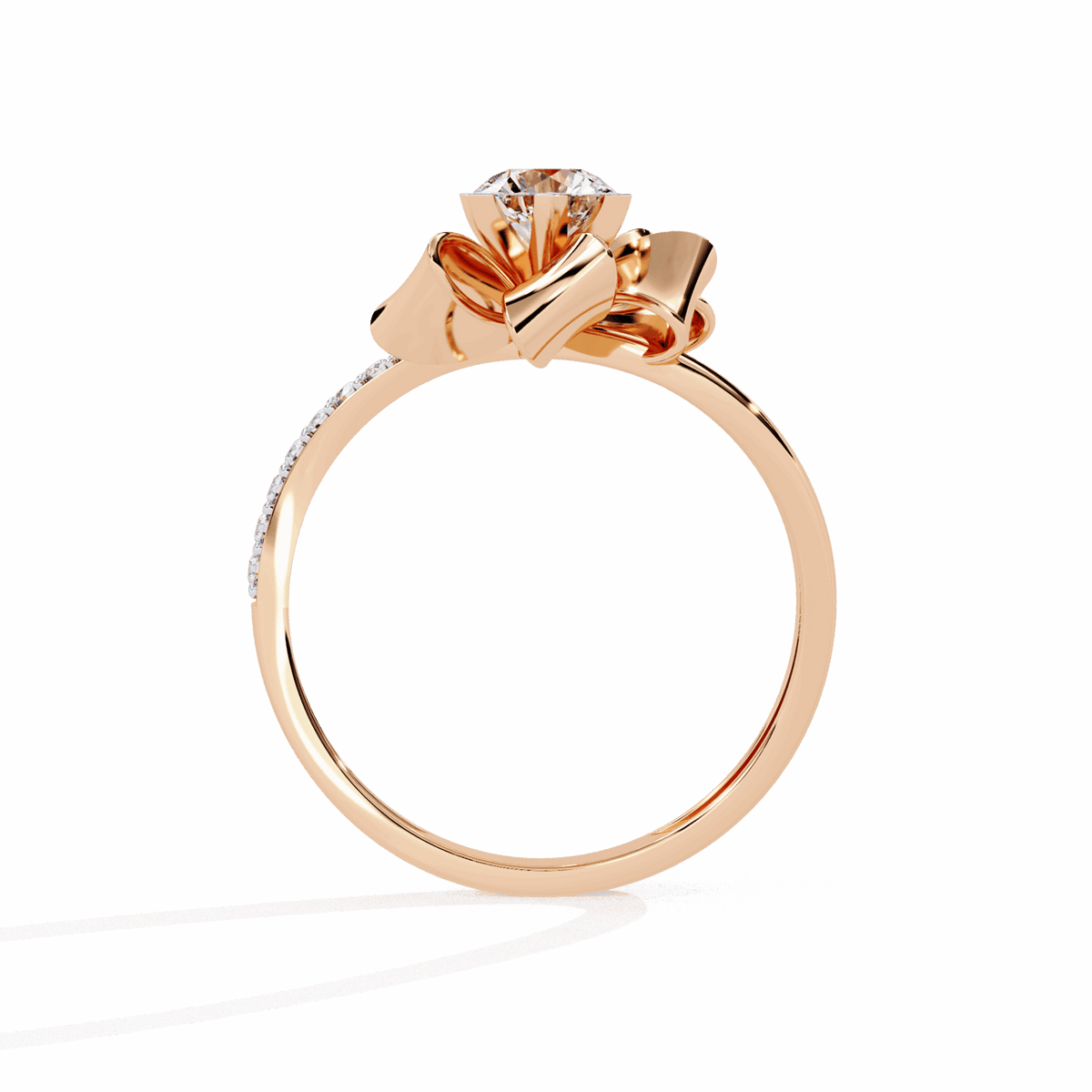0.5 Carat Round Day and Night Ring in Moissanite | House of Estara
