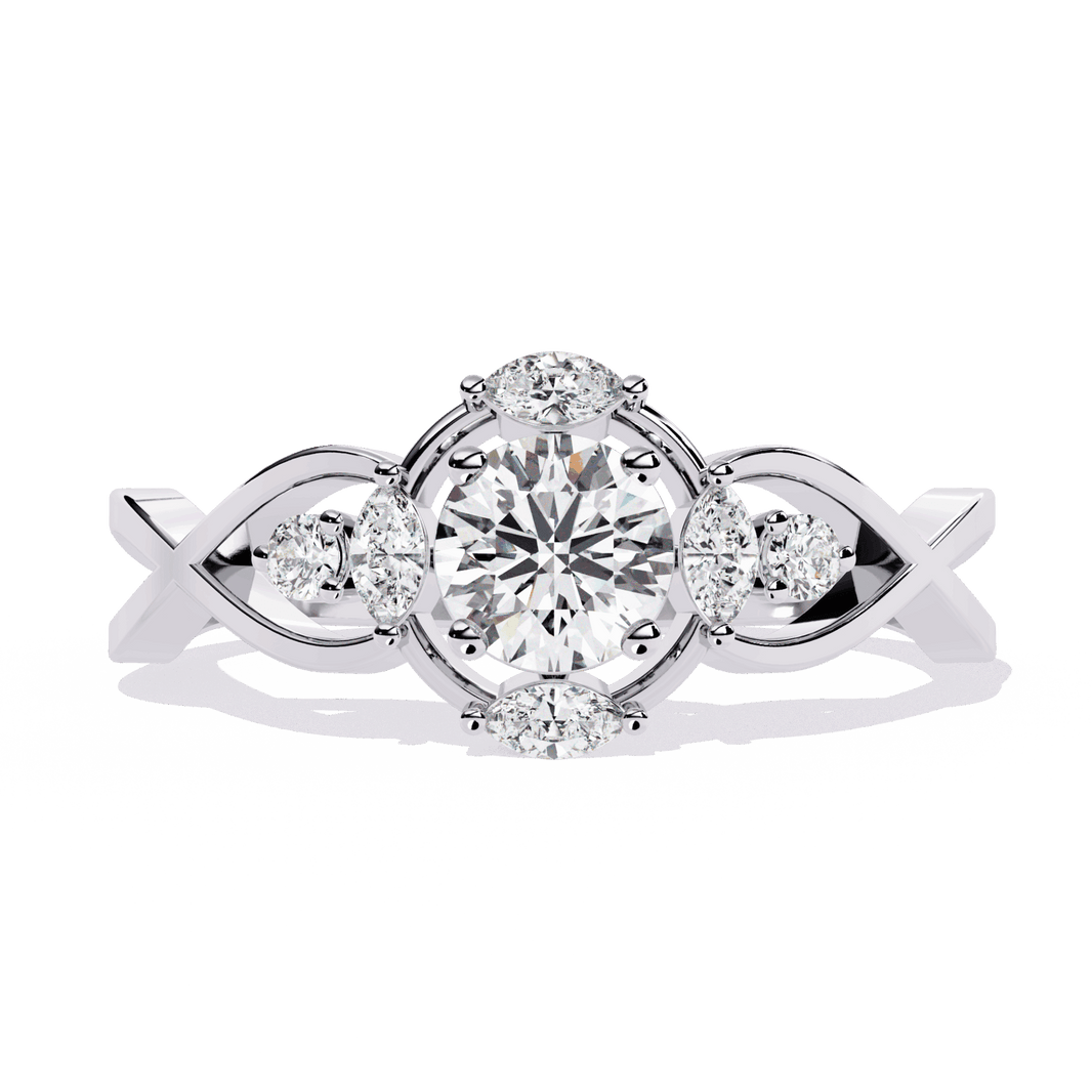 0.5 Carat Round The Go-To Ring in Moissanite | House of Estara