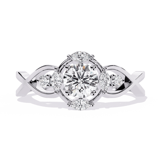 0.5 Carat Round The Go-To Ring in Moissanite | House of Estara