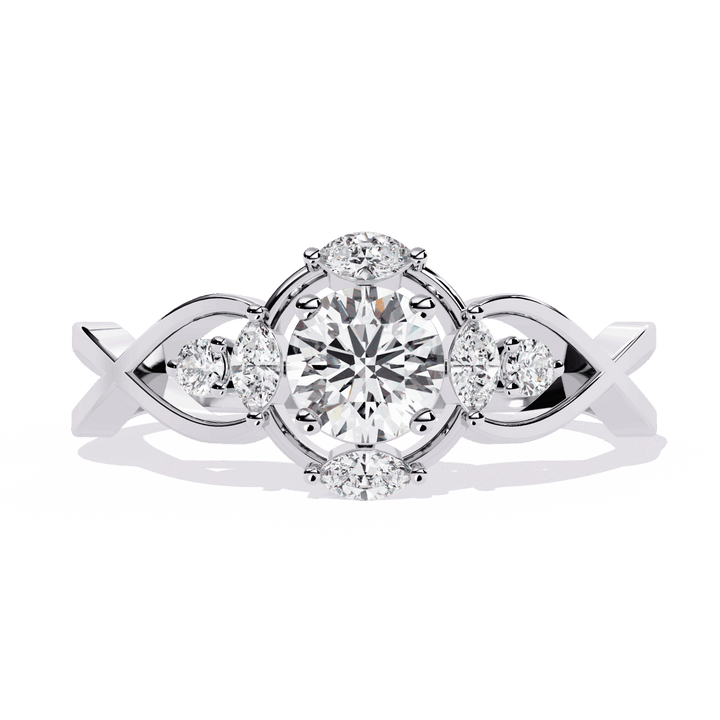 0.5 Carat Round The Go-To Ring in Moissanite | House of Estara