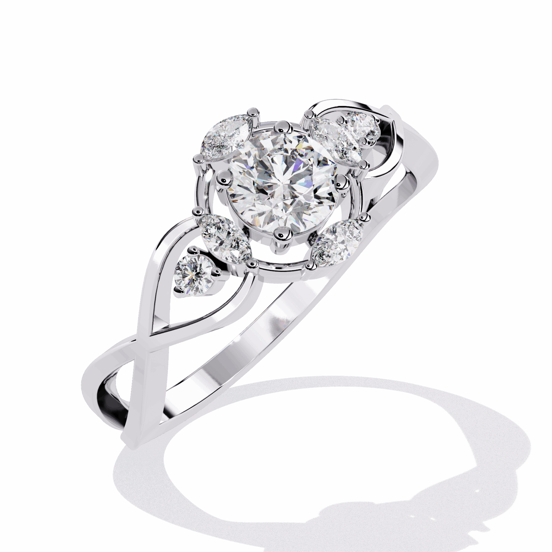 0.5 Carat Round The Go-To Ring in Moissanite | House of Estara