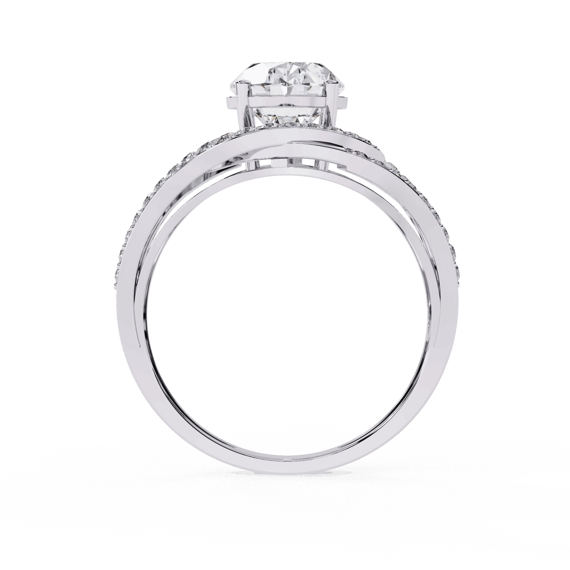 7.75 Carat Oval Refined Everyday Look Ring in Moissanite | House of Estara