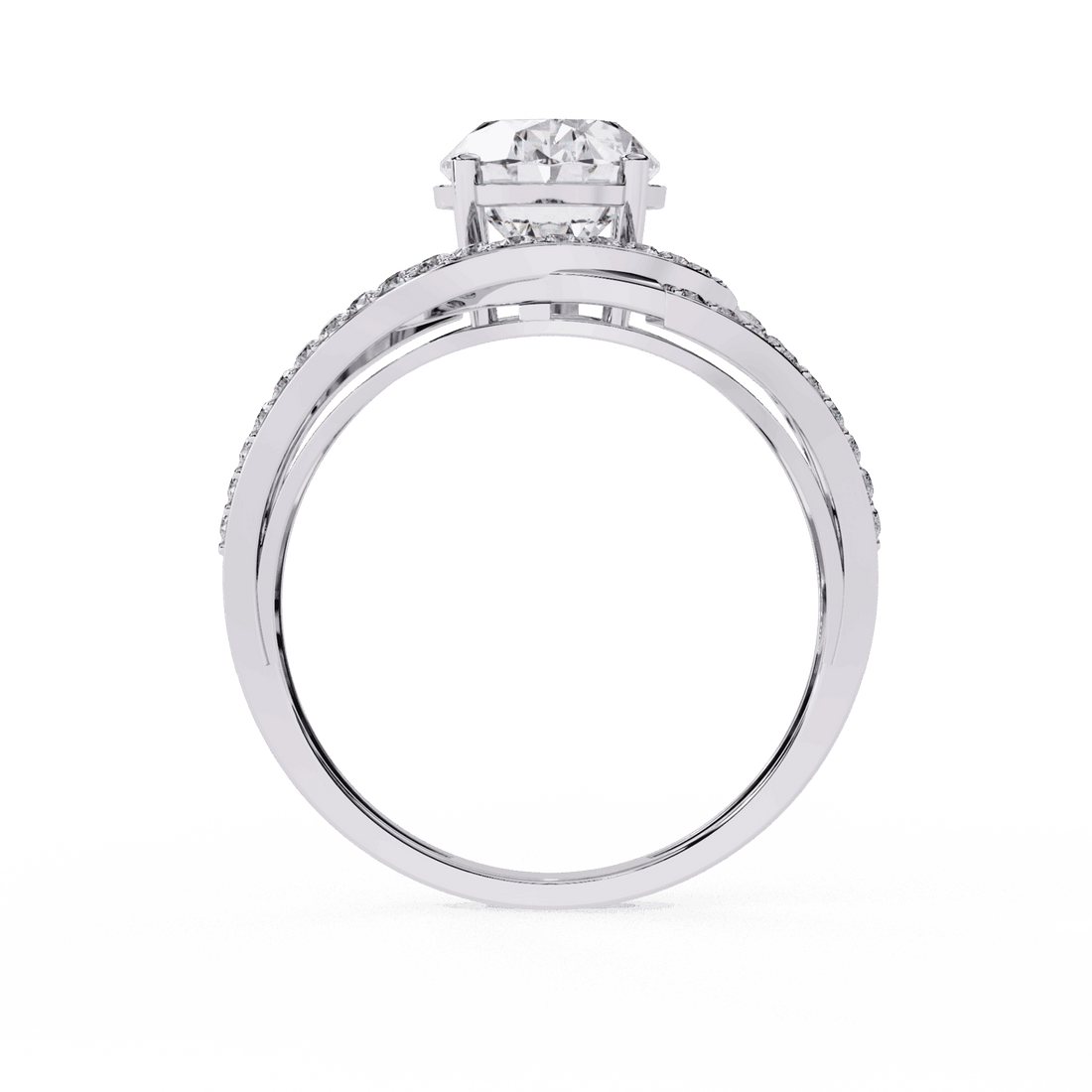 7.75 Carat Oval Refined Everyday Look Ring in Moissanite | House of Estara