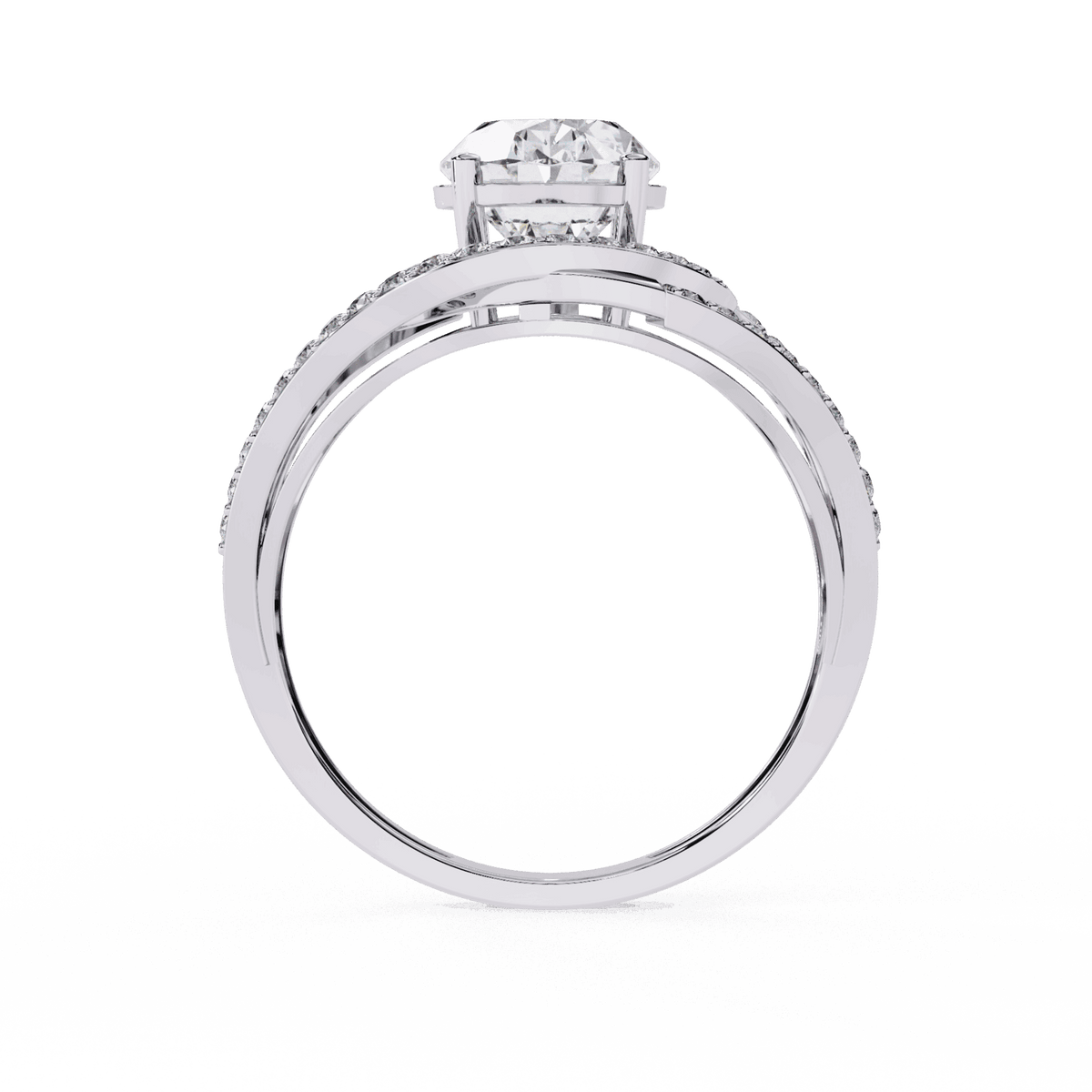 7.75 Carat Oval Refined Everyday Look Ring in Moissanite | House of Estara