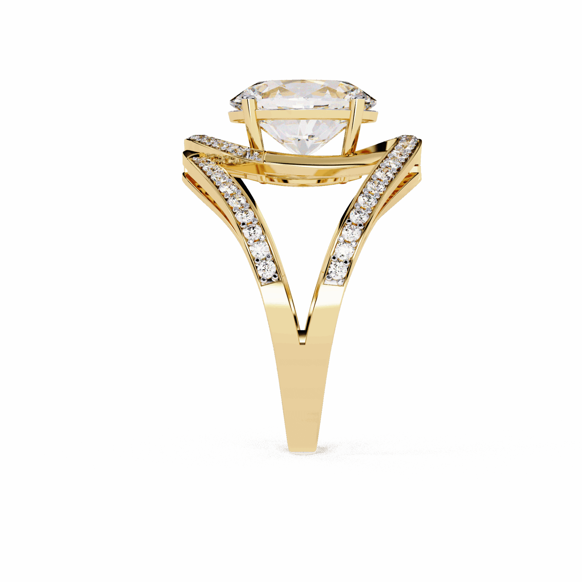 7.75 Carat Oval Refined Everyday Look Ring in Moissanite | House of Estara