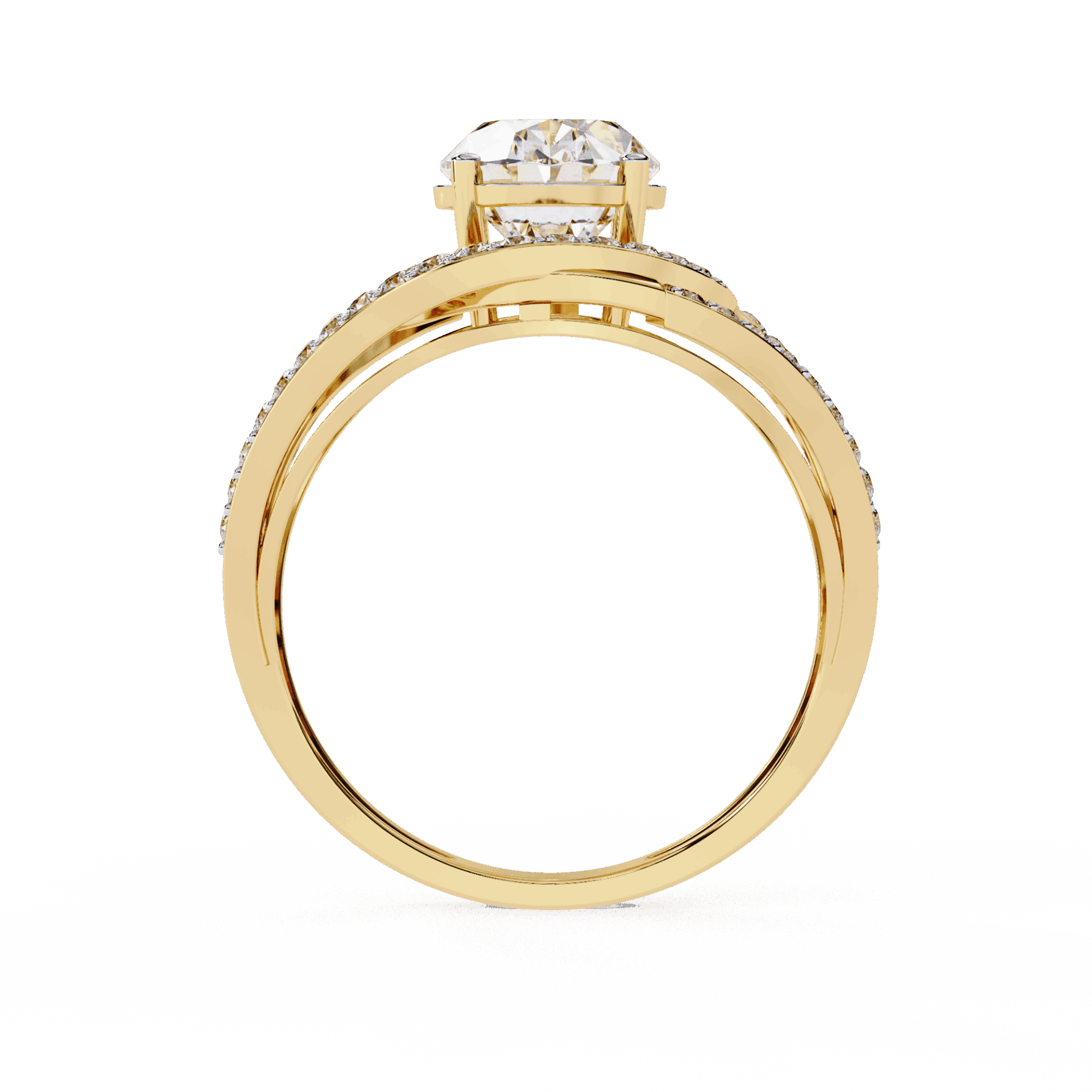 7.75 Carat Oval Refined Everyday Look Ring in Moissanite | House of Estara