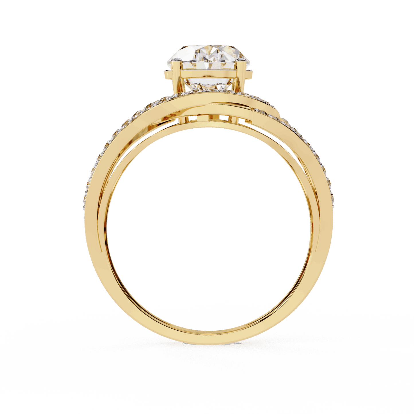 7.75 Carat Oval Refined Everyday Look Ring in Moissanite | House of Estara