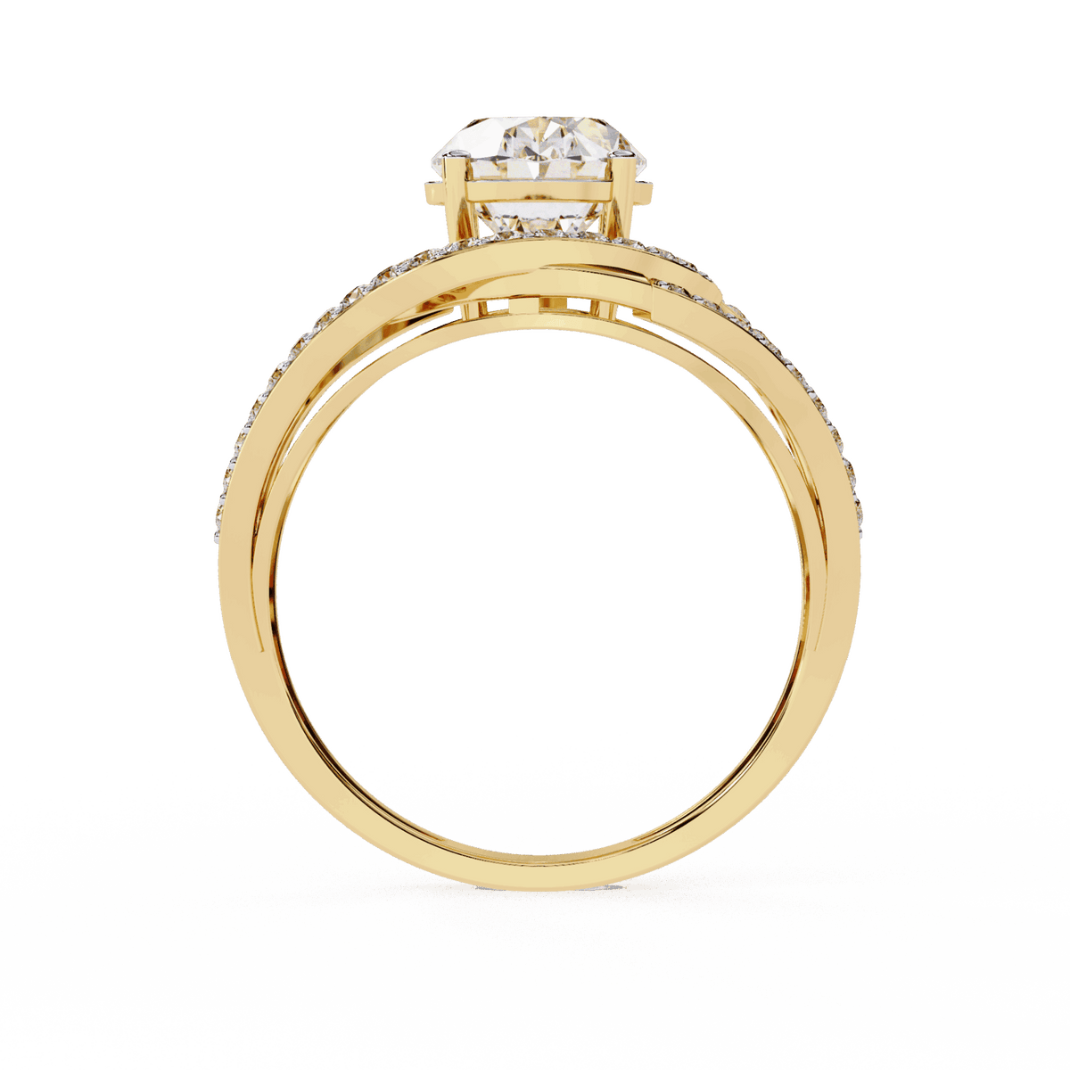7.75 Carat Oval Refined Everyday Look Ring in Moissanite | House of Estara