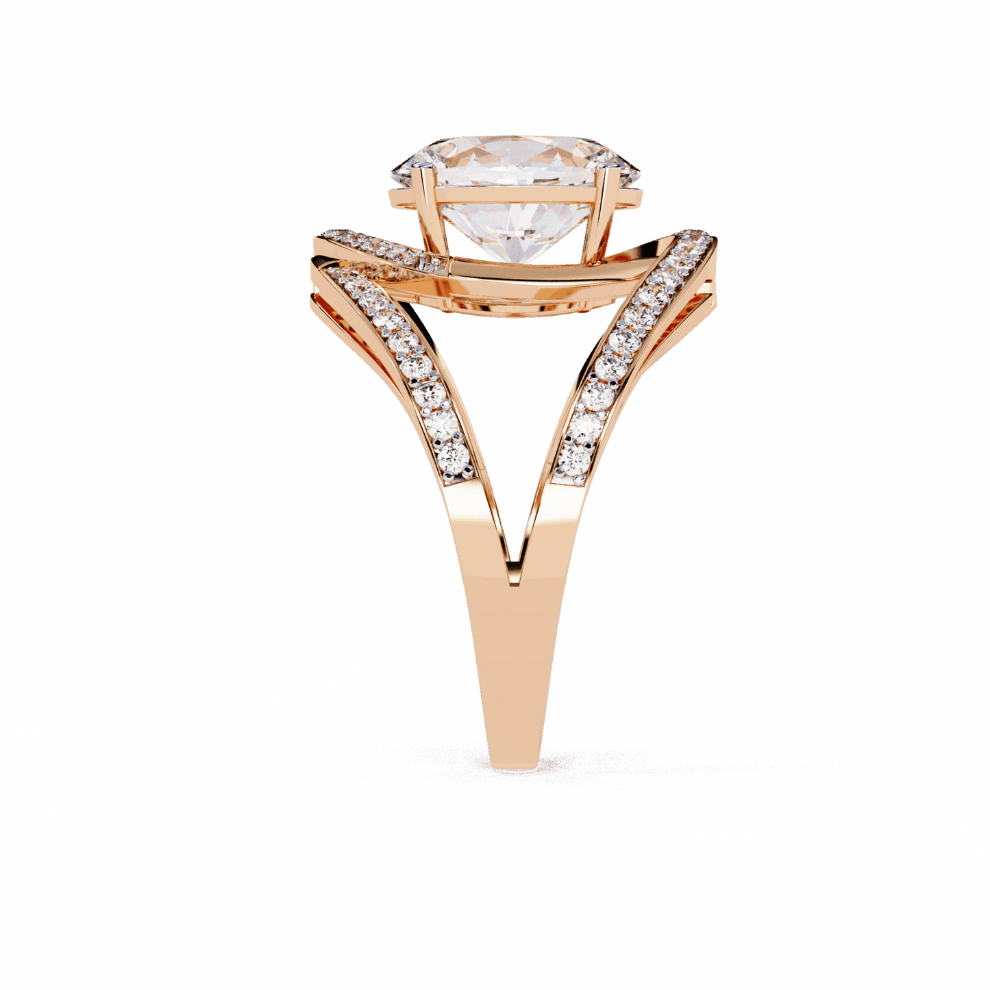 7.75 Carat Oval Refined Everyday Look Ring in Moissanite | House of Estara