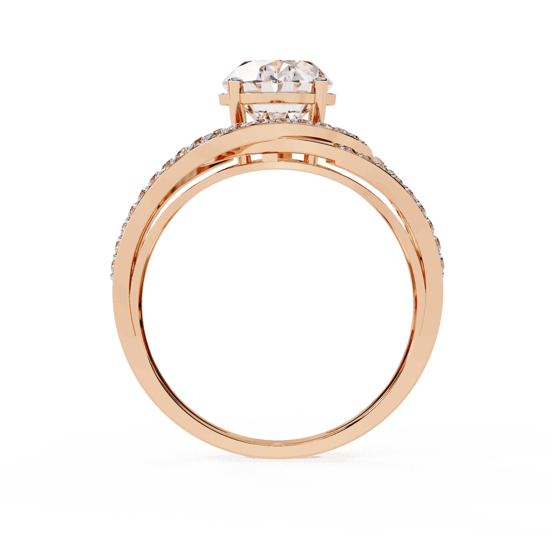 7.75 Carat Oval Refined Everyday Look Ring in Moissanite | House of Estara