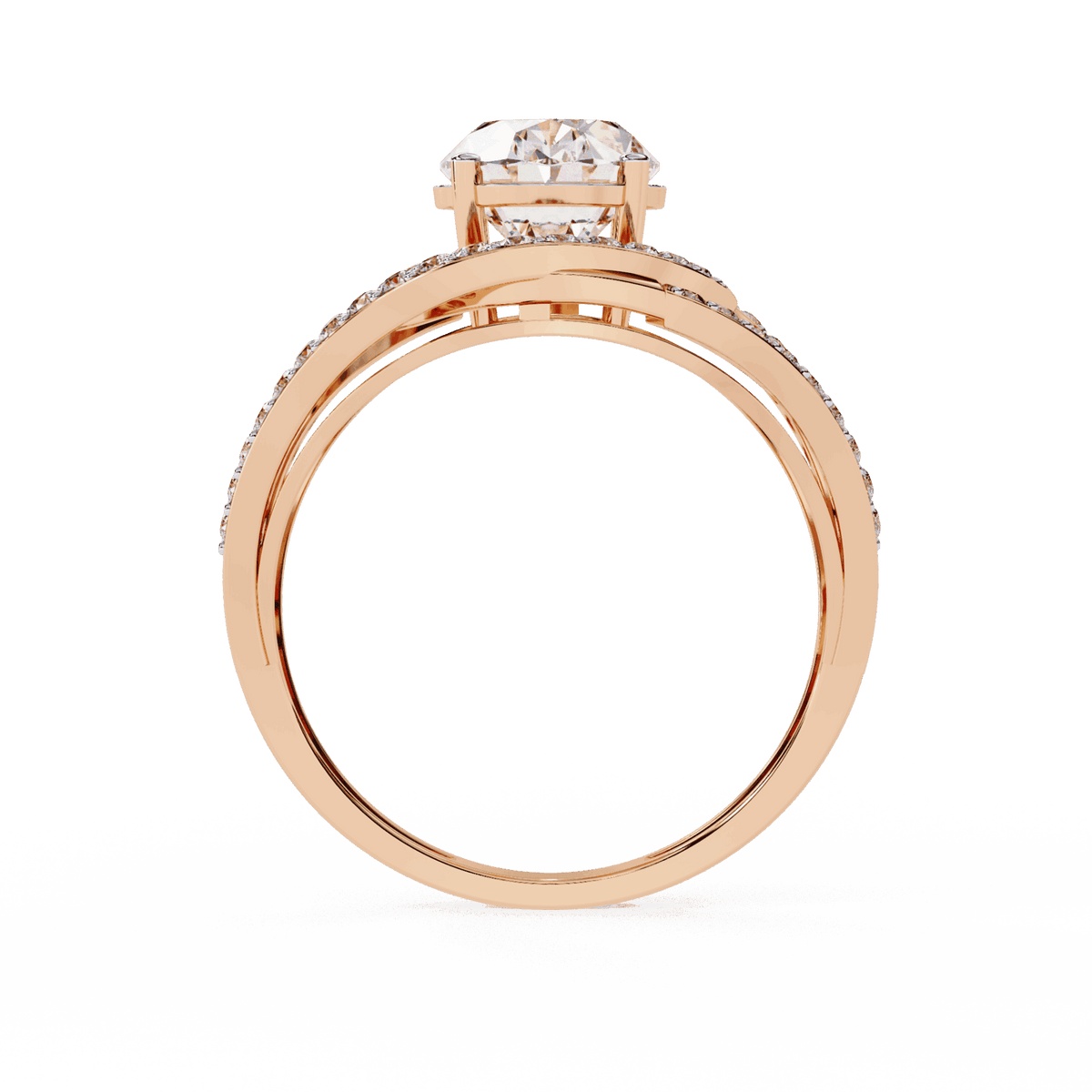 7.75 Carat Oval Refined Everyday Look Ring in Moissanite | House of Estara