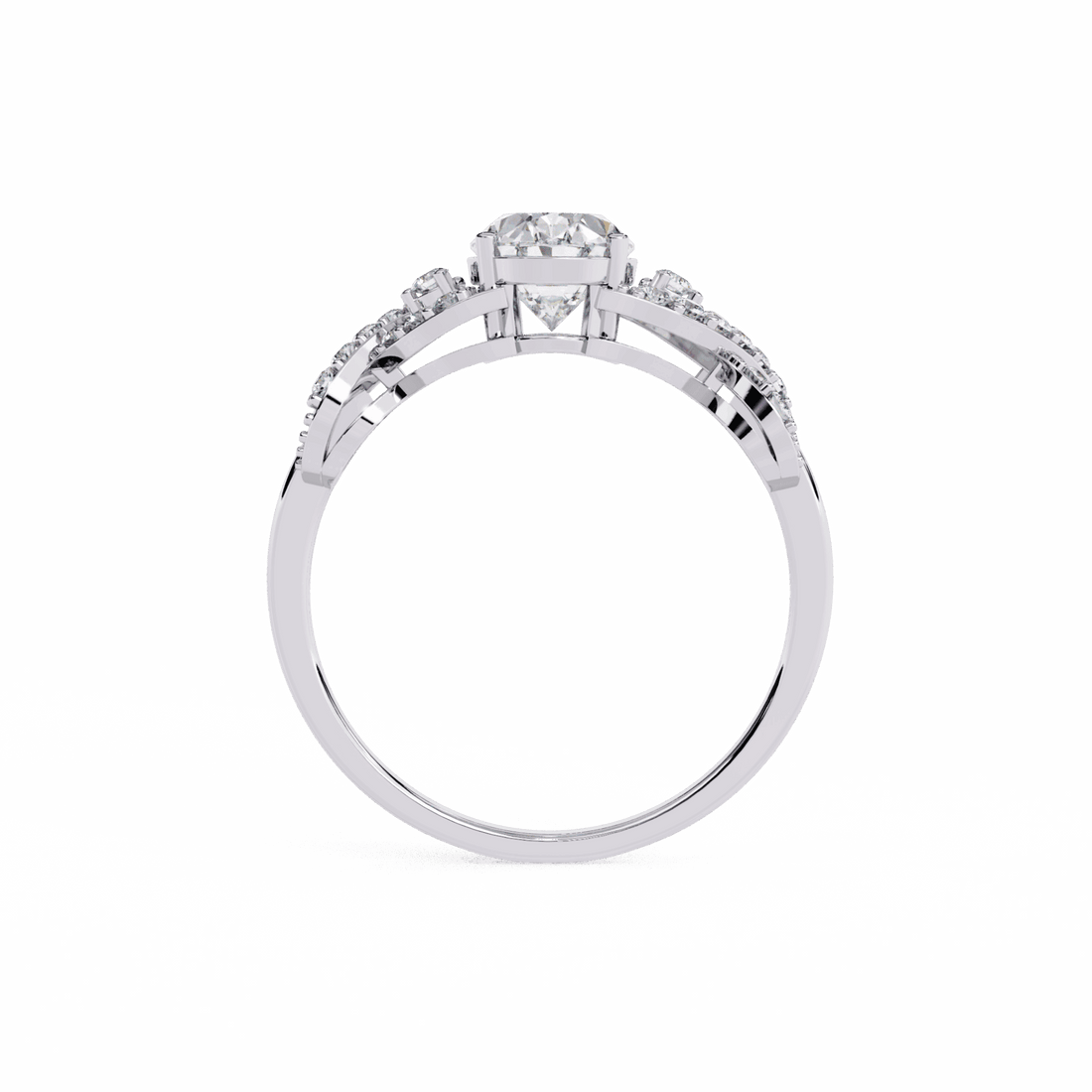 1.75 Carat Oval Day and Night Ring in Moissanite | House of Estara