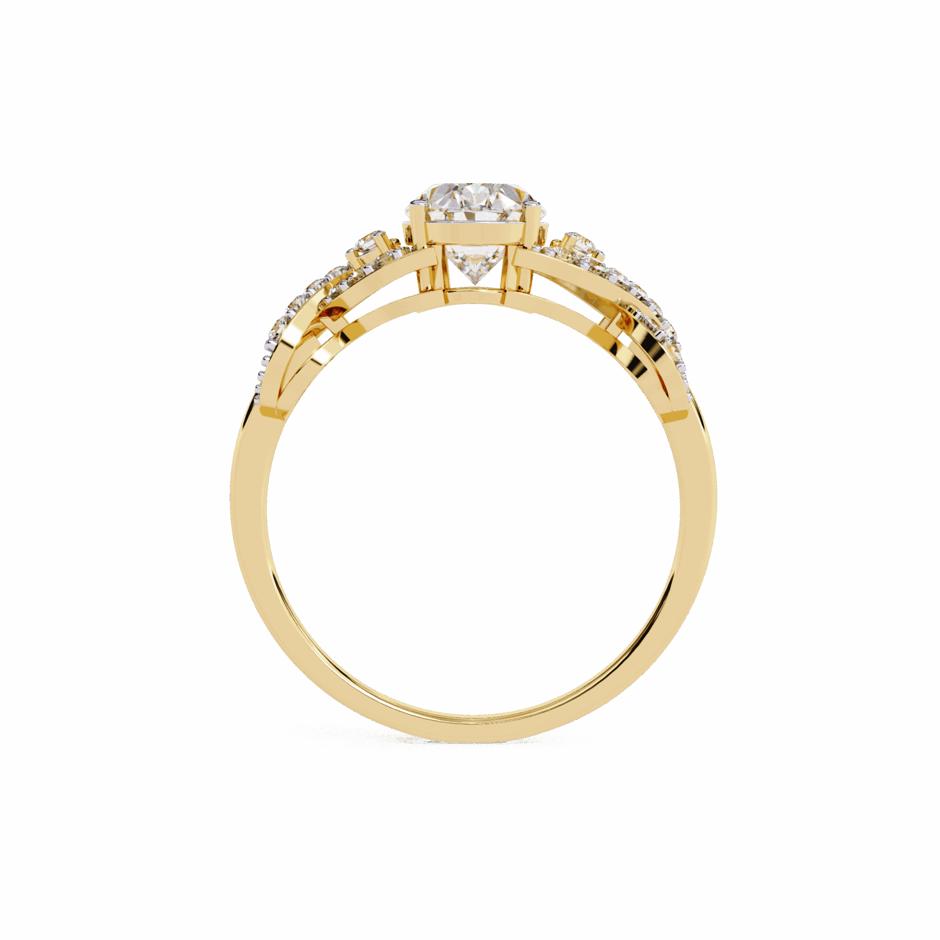 1.75 Carat Oval Day and Night Ring in Moissanite | House of Estara