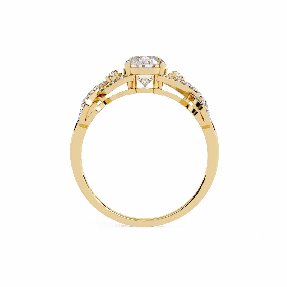 1.75 Carat Oval Day and Night Ring in Moissanite | House of Estara