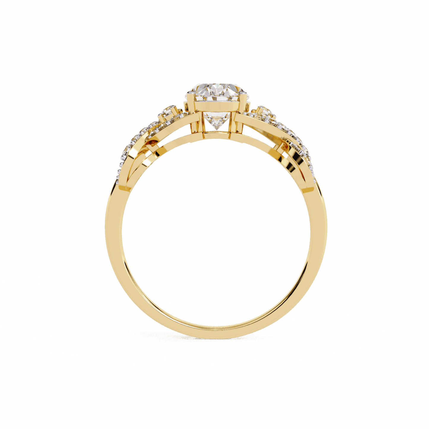 1.75 Carat Oval Day and Night Ring in Moissanite | House of Estara