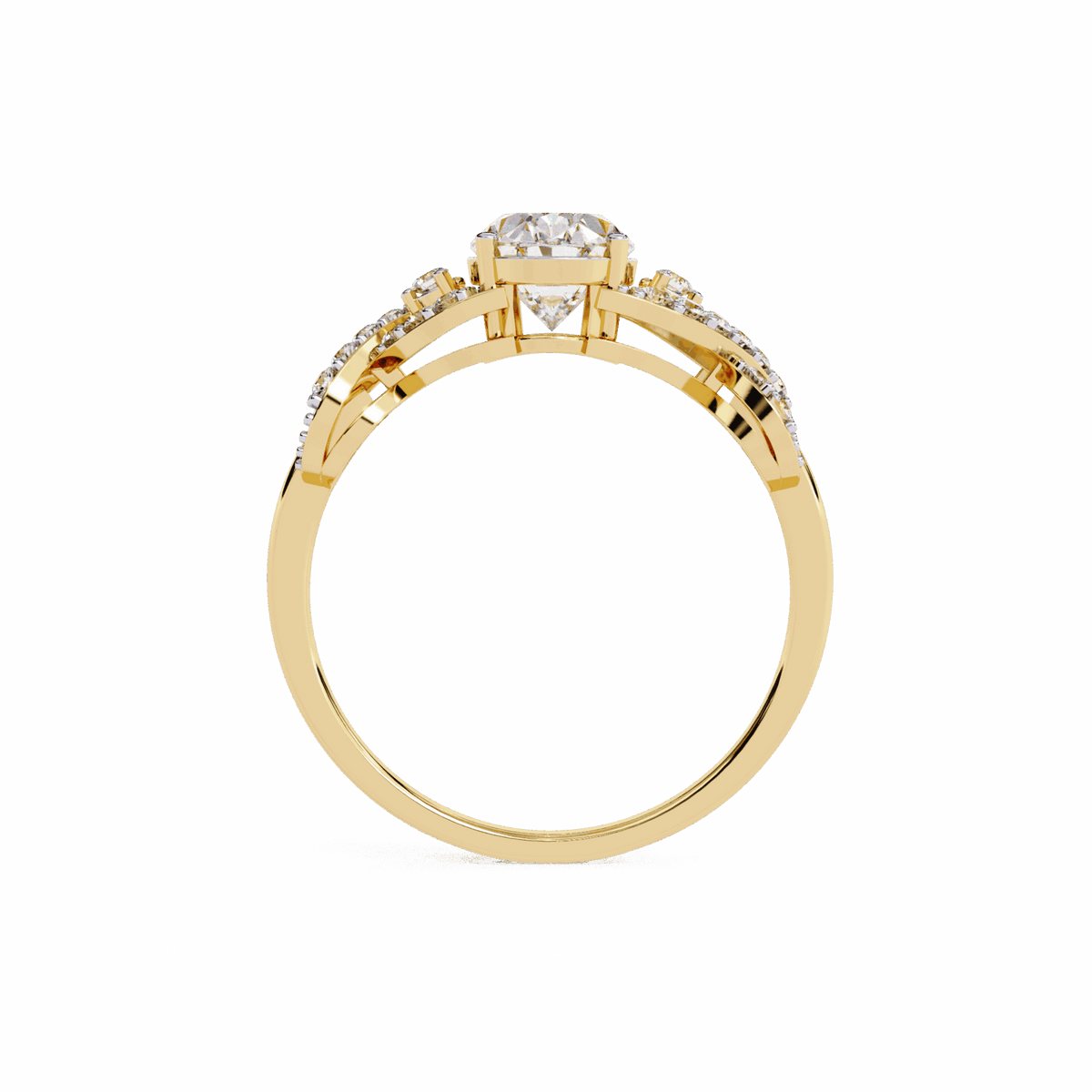1.75 Carat Oval Day and Night Ring in Moissanite | House of Estara