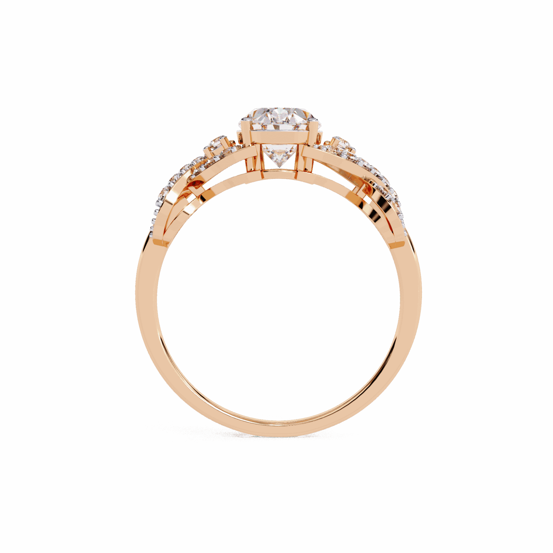 1.75 Carat Oval Day and Night Ring in Moissanite | House of Estara