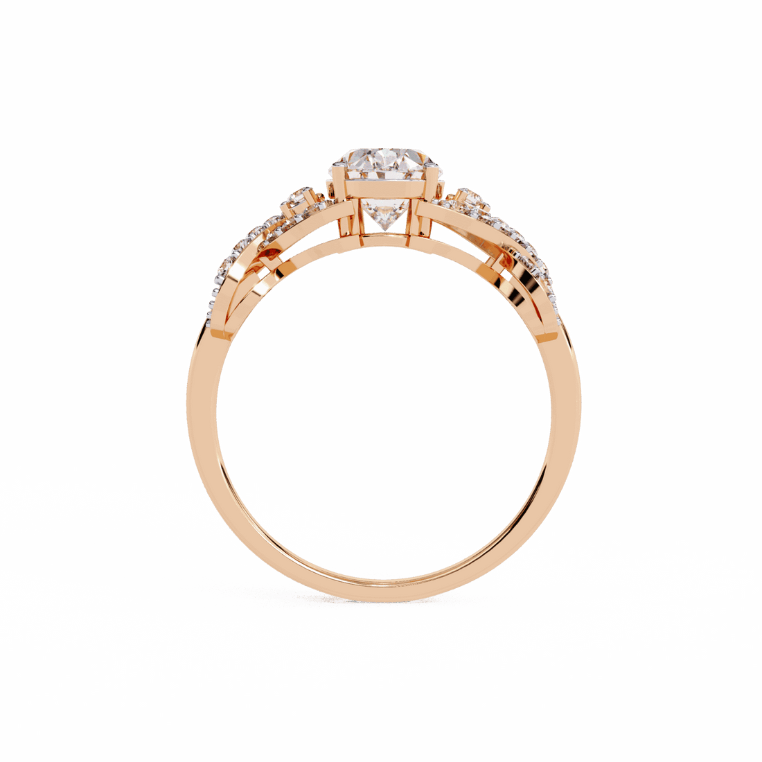 1.75 Carat Oval Day and Night Ring in Moissanite | House of Estara