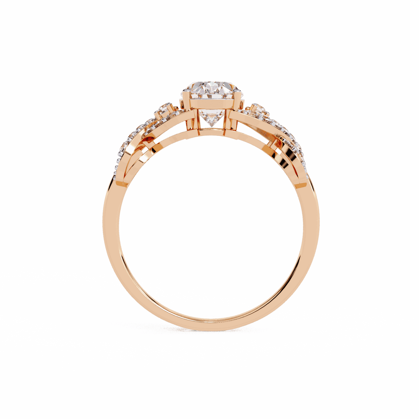 1.75 Carat Oval Day and Night Ring in Moissanite | House of Estara