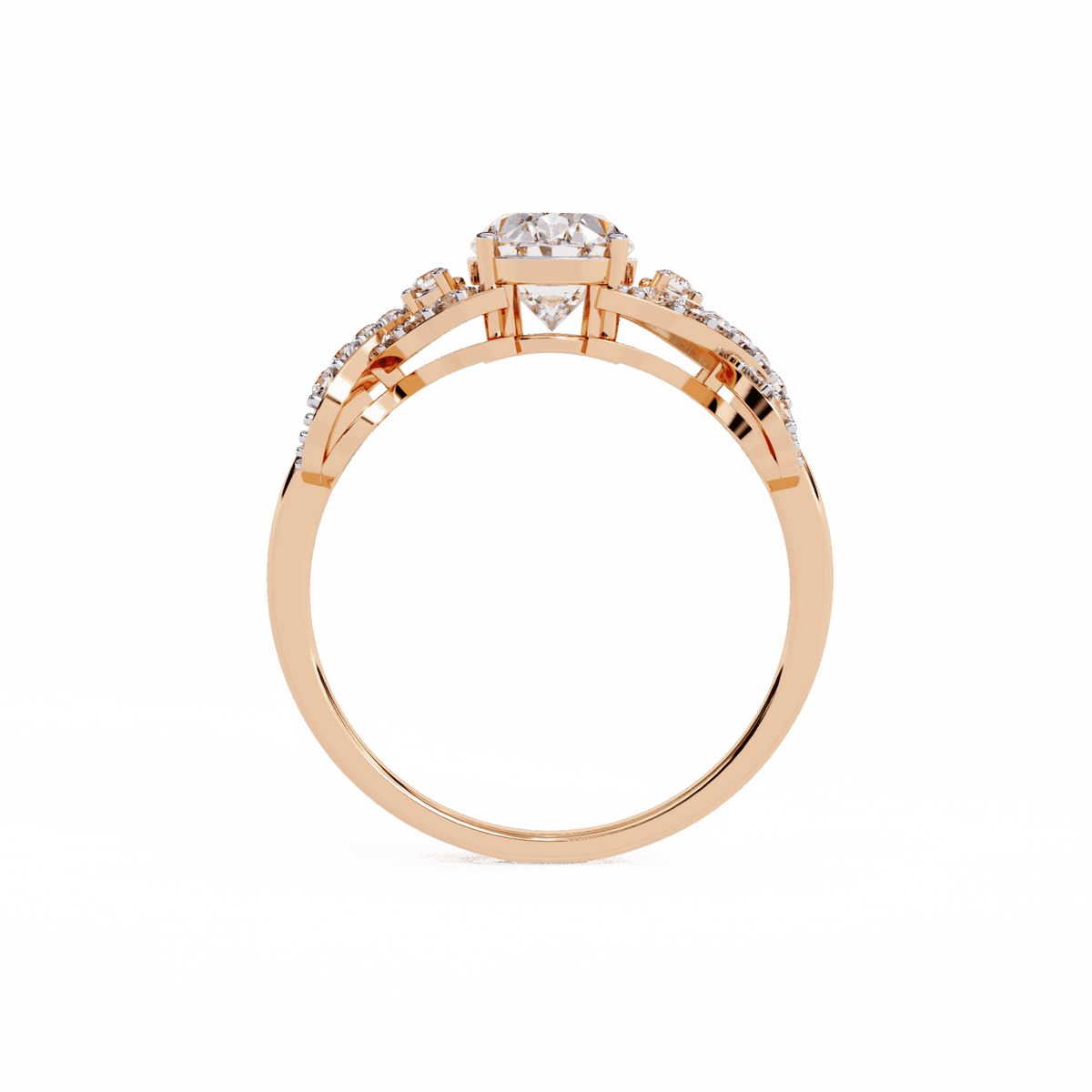 1.75 Carat Oval Day and Night Ring in Moissanite | House of Estara