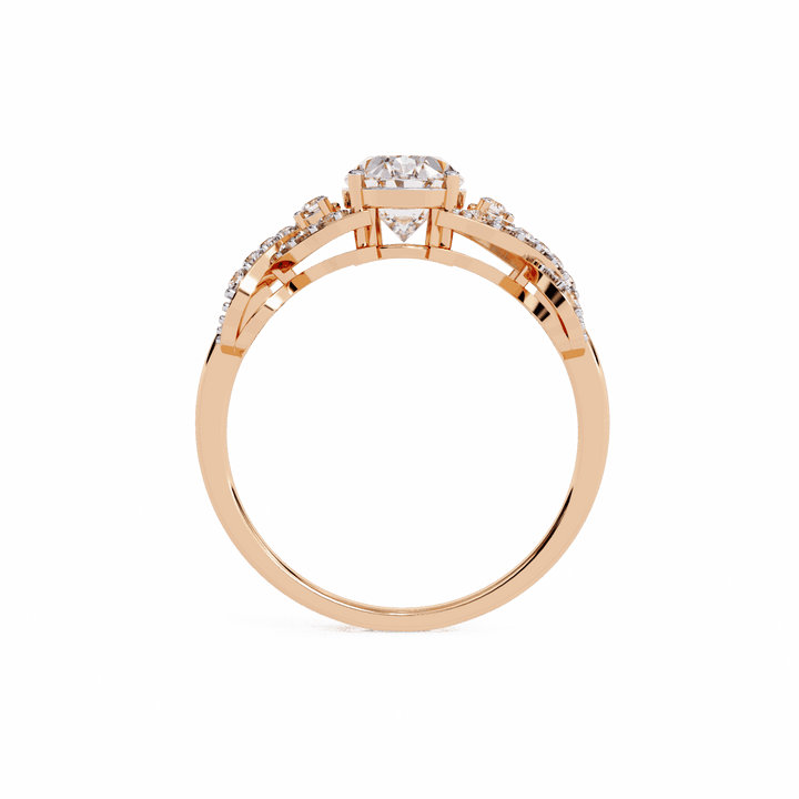 1.75 Carat Oval Day and Night Ring in Moissanite | House of Estara