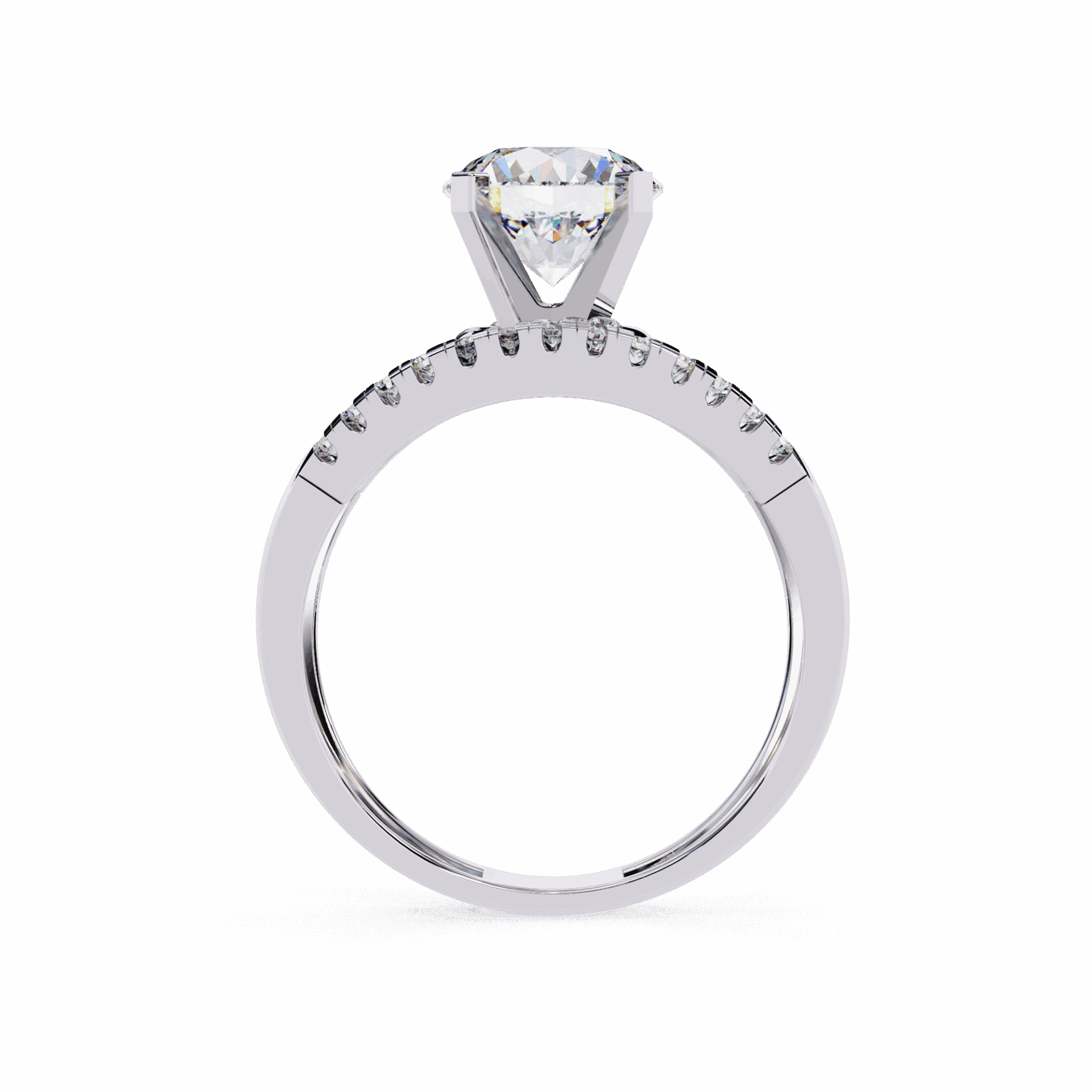2.5 Carat Round Signature Glam Cocktail Ring in Moissanite | House of Estara