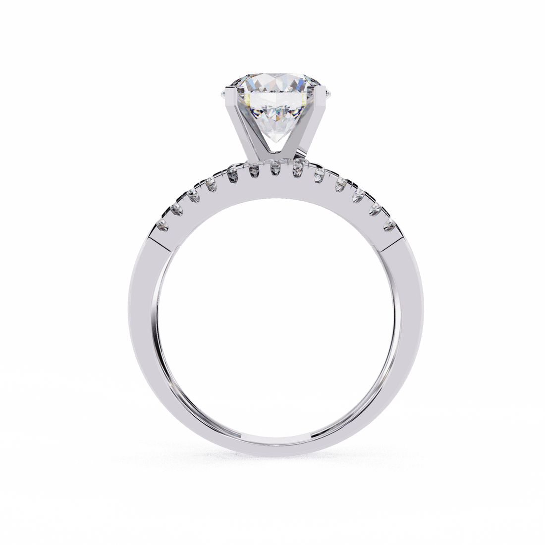 2.5 Carat Round Signature Glam Cocktail Ring in Moissanite | House of Estara