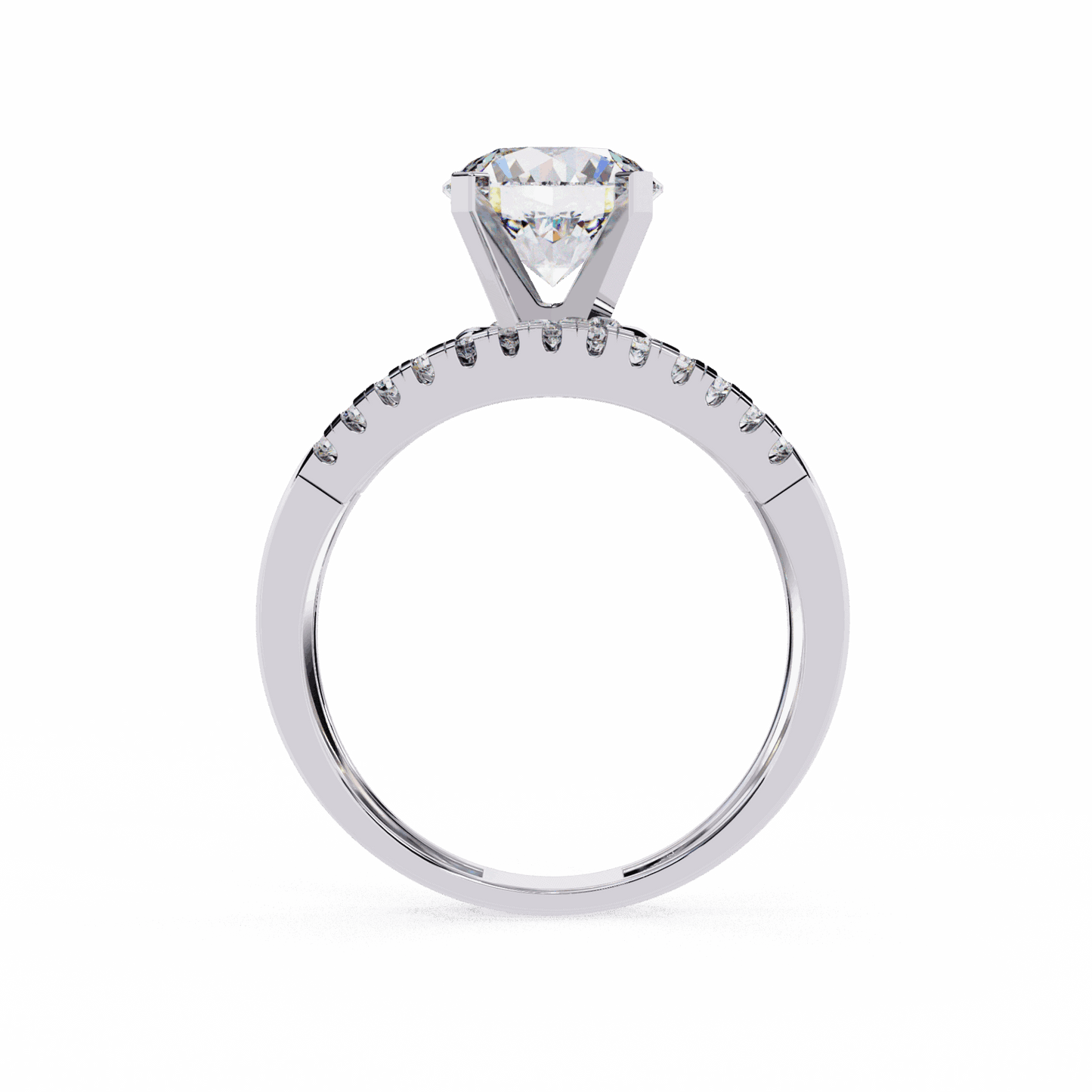 2.5 Carat Round Signature Glam Cocktail Ring in Moissanite | House of Estara