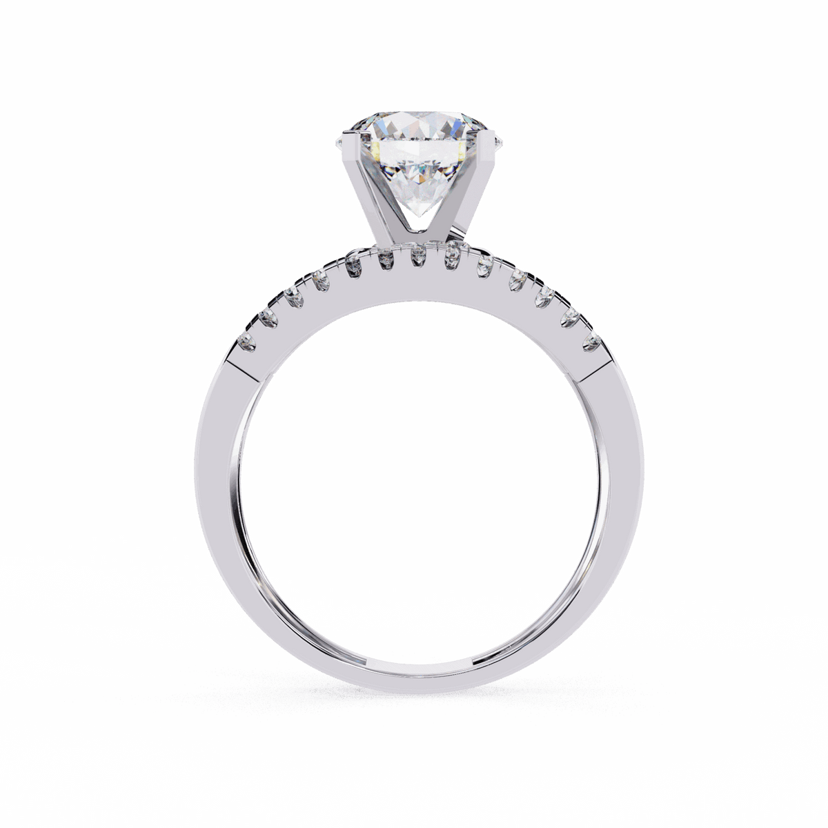 2.5 Carat Round Signature Glam Cocktail Ring in Moissanite | House of Estara