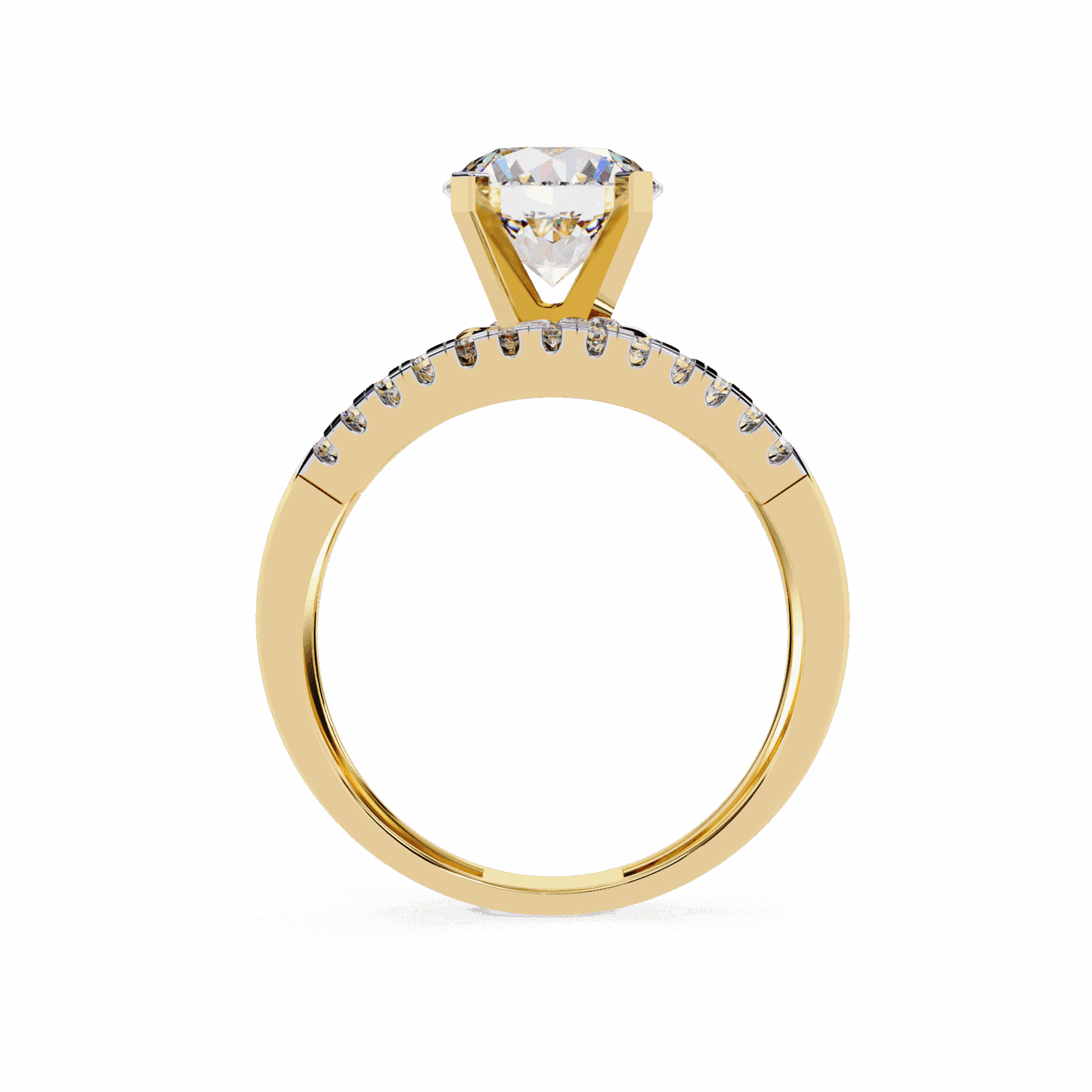 2.5 Carat Round Signature Glam Cocktail Ring in Moissanite | House of Estara