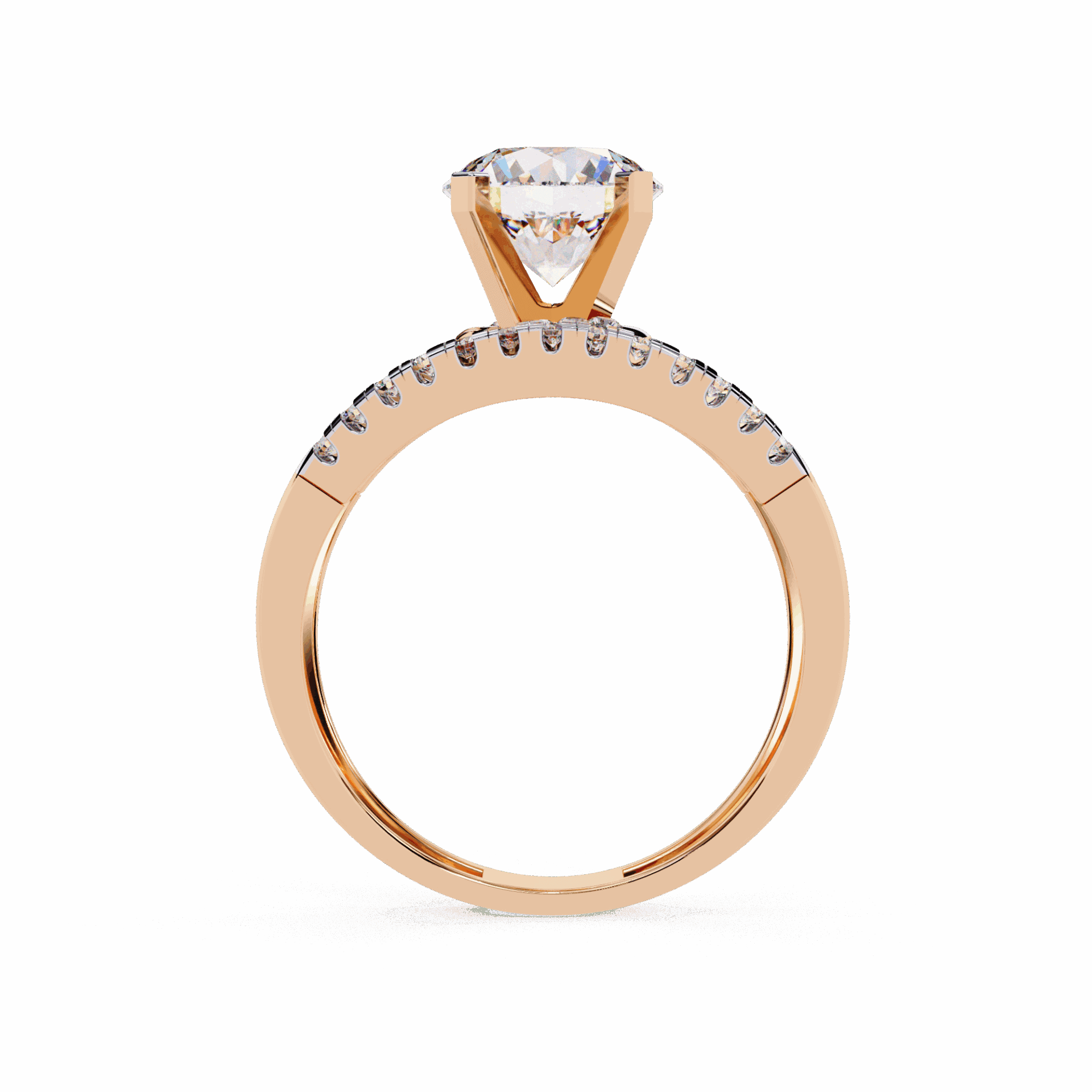 2.5 Carat Round Signature Glam Cocktail Ring in Moissanite | House of Estara