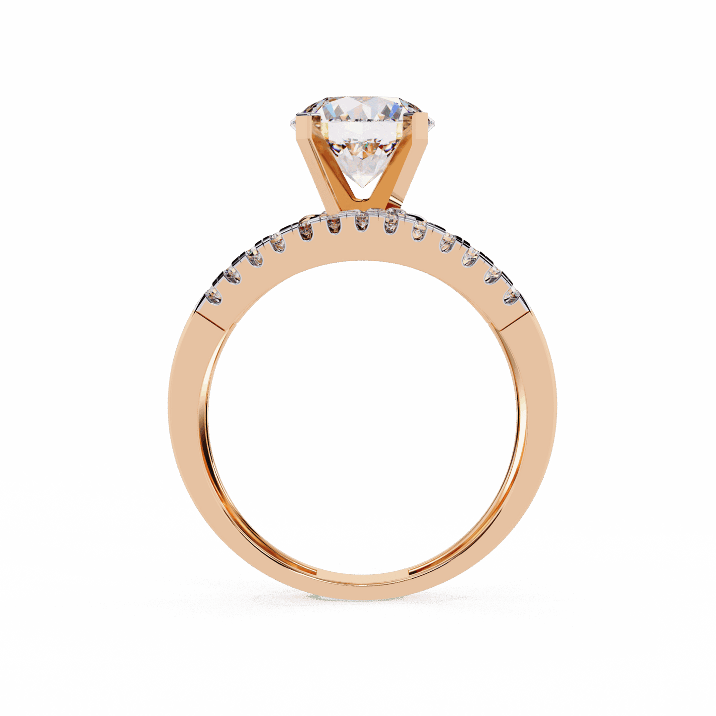 2.5 Carat Round Signature Glam Cocktail Ring in Moissanite | House of Estara