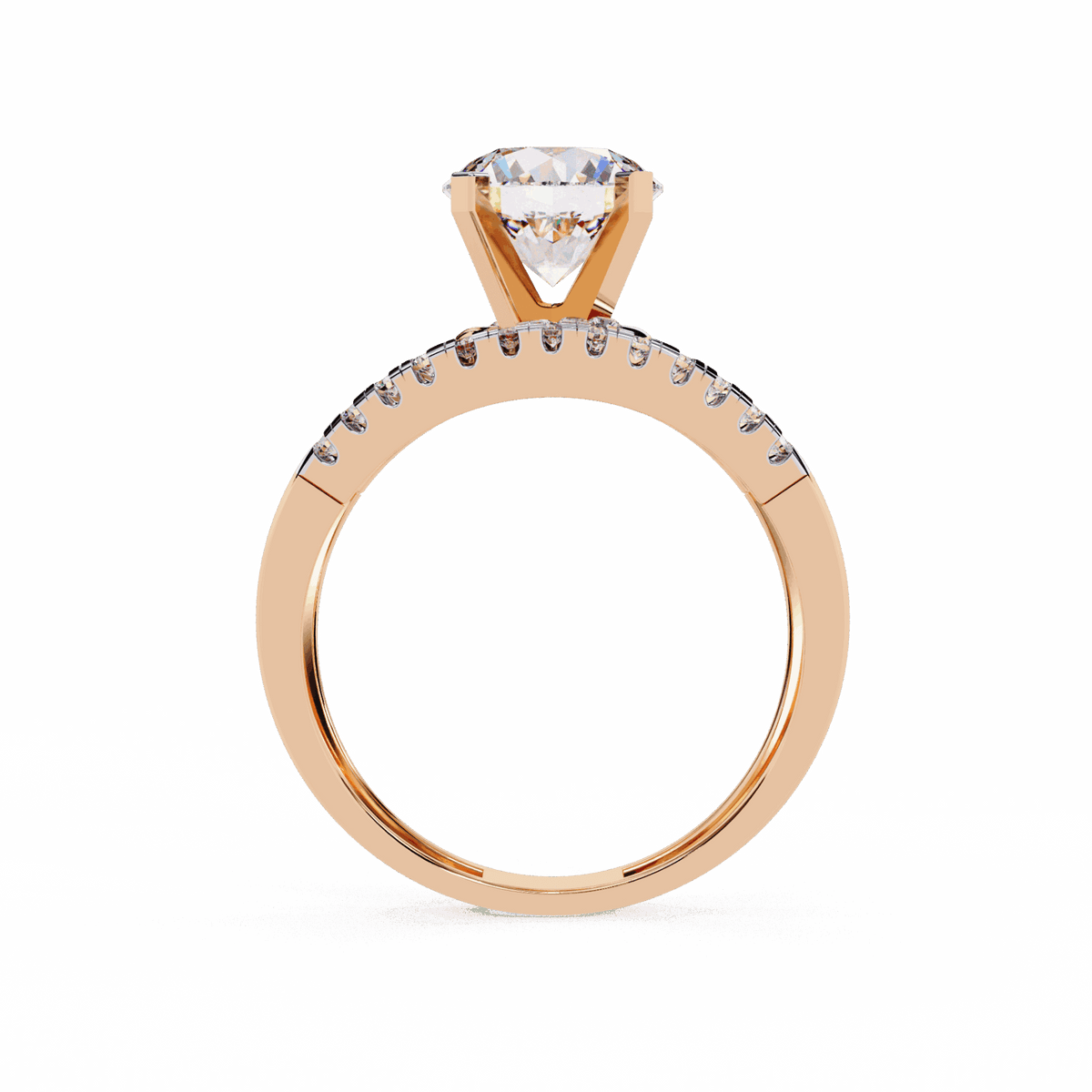 2.5 Carat Round Signature Glam Cocktail Ring in Moissanite | House of Estara