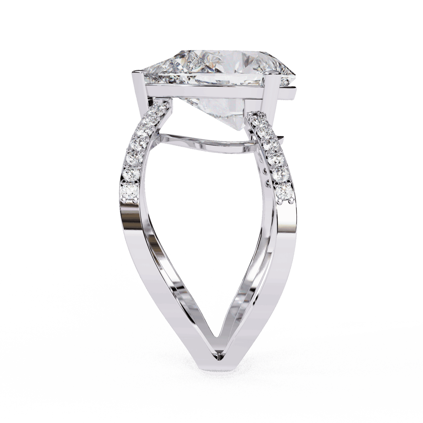 4.5 Carat Pear After Dusk Cocktail Ring in Moissanite | House of Estara