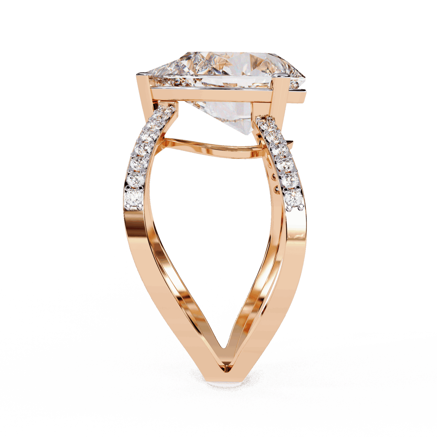 4.5 Carat Pear After Dusk Cocktail Ring in Moissanite | House of Estara