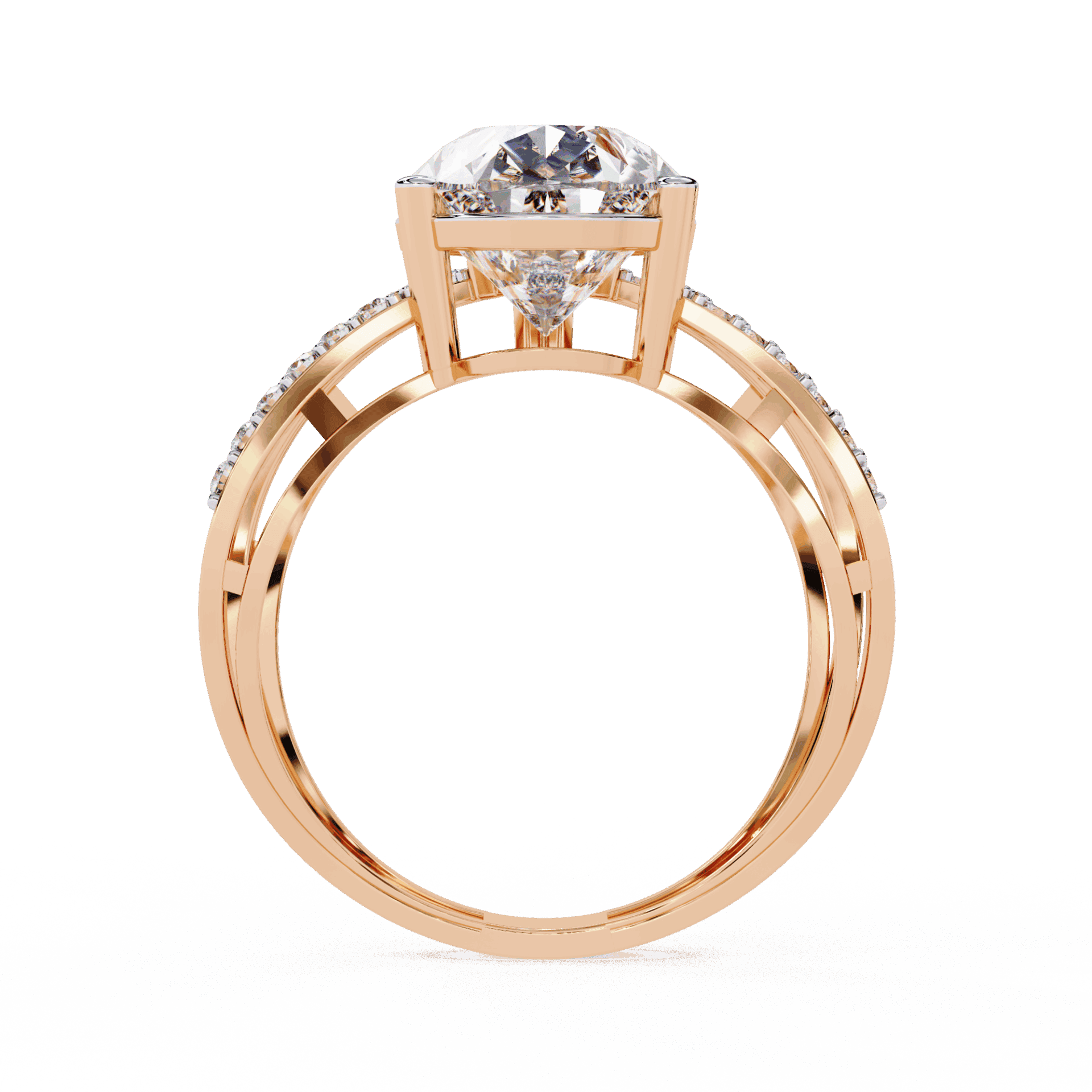 4.5 Carat Pear After Dusk Cocktail Ring in Moissanite | House of Estara