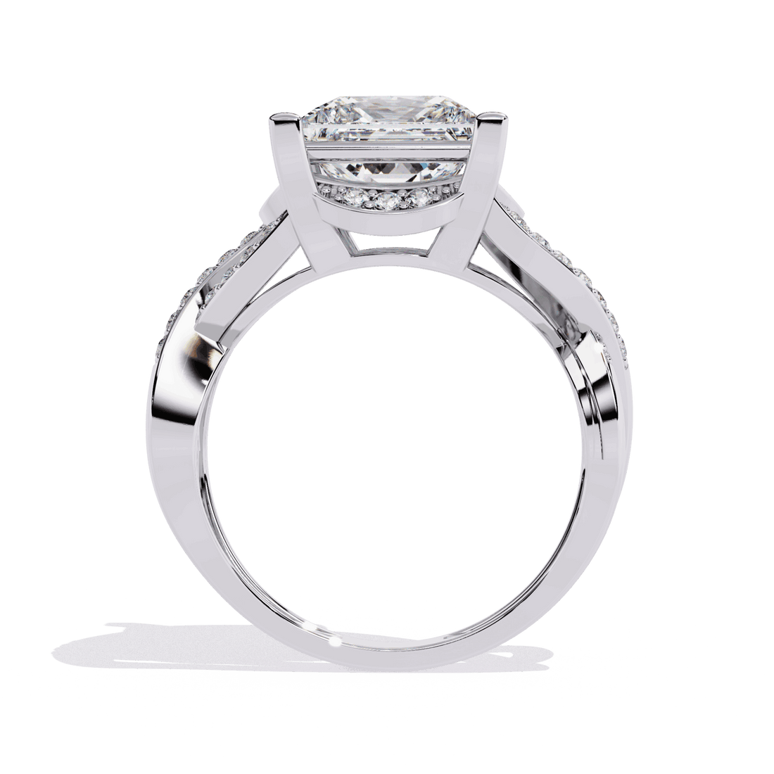 3.5 Carat Princess Party Ready Cocktail Ring in Moissanite | House of Estara