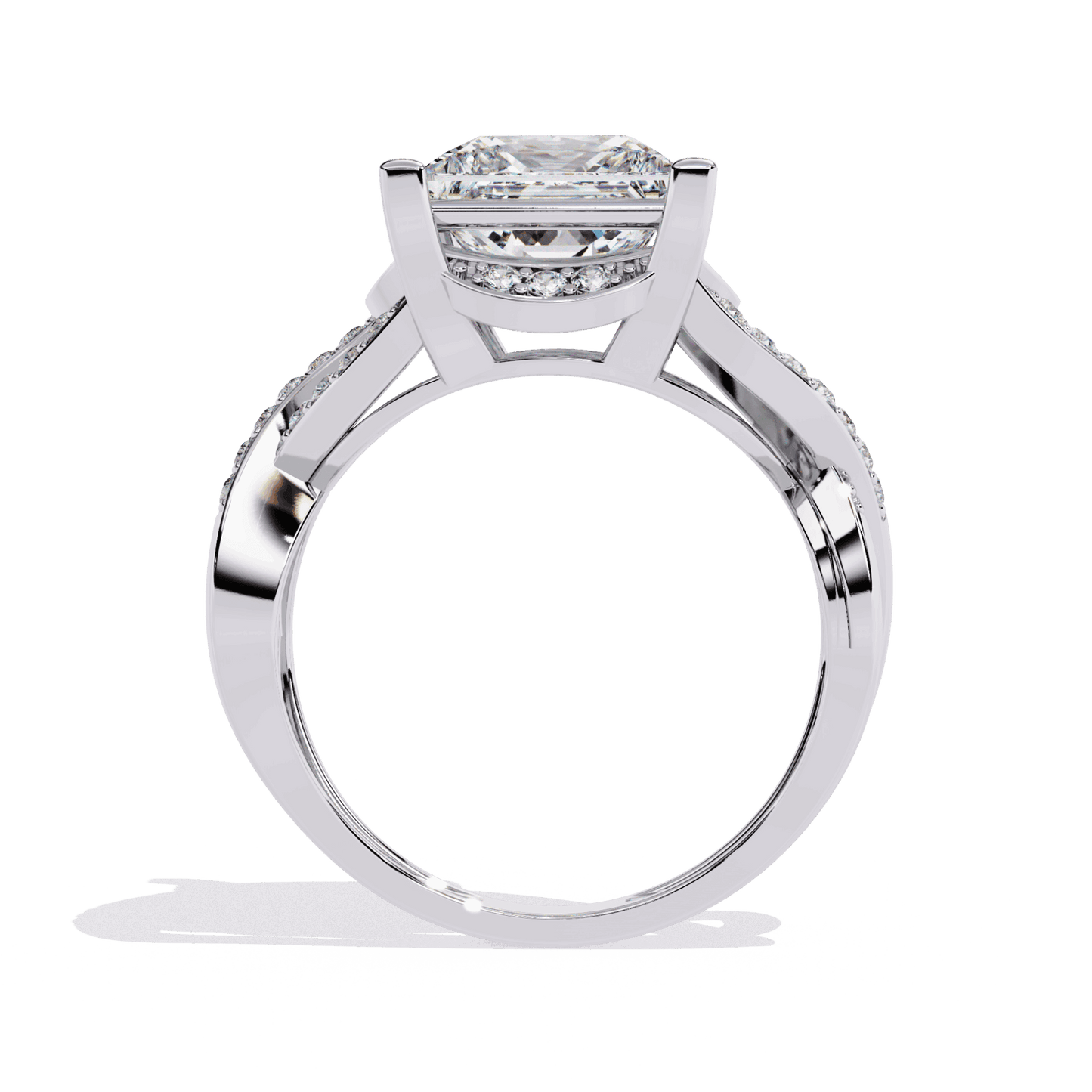 3.5 Carat Princess Party Ready Cocktail Ring in Moissanite | House of Estara